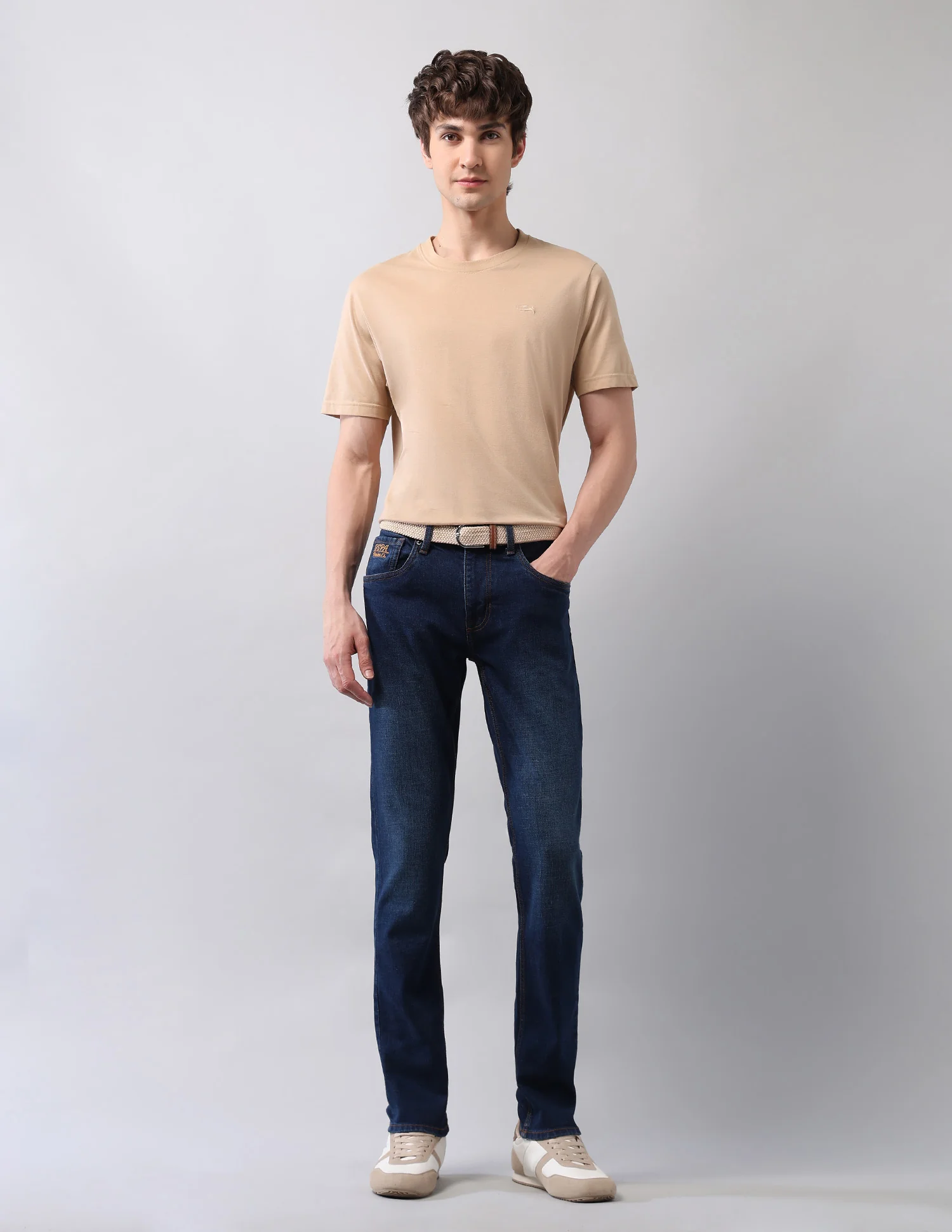 Brandon Slim Tapered Fit Blue Jeans - Image 3