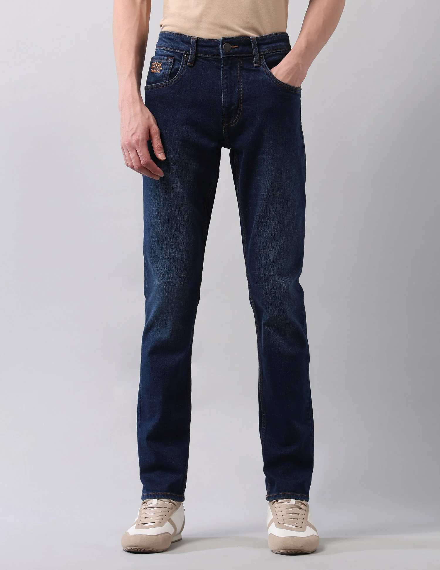 Brandon Slim Tapered Fit Blue Jeans - Image 6
