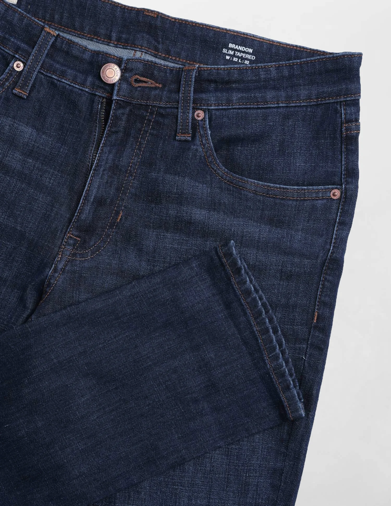 Brandon Slim Tapered Fit Blue Jeans - Image 2
