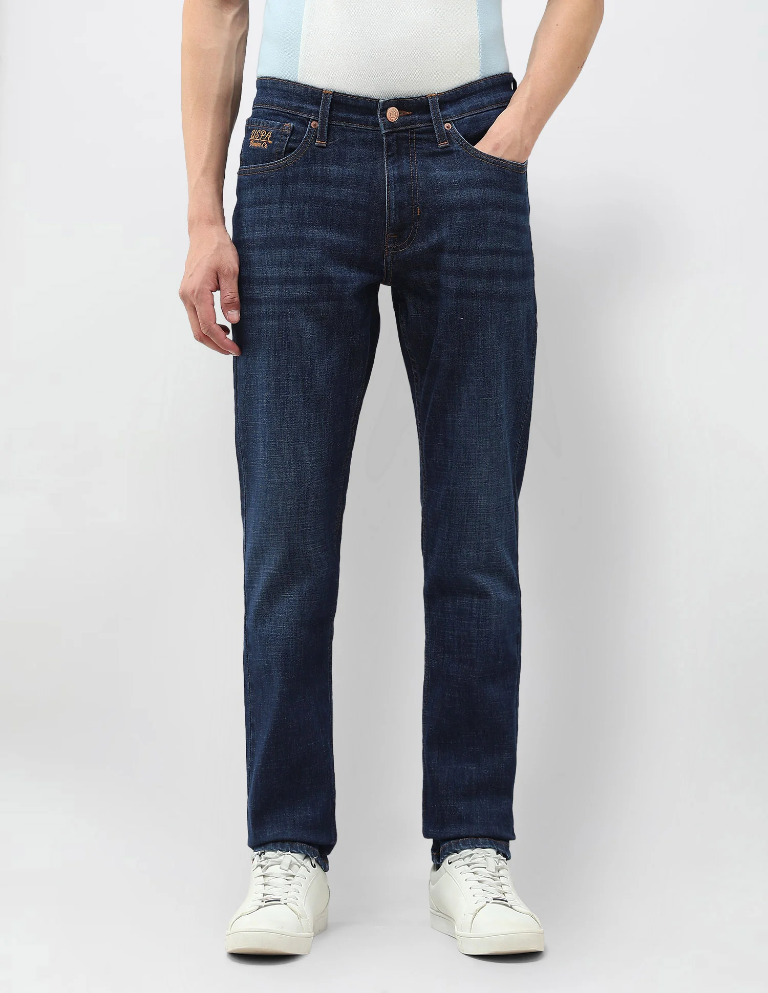 Brandon Slim Tapered Fit Blue Jeans - Image 6