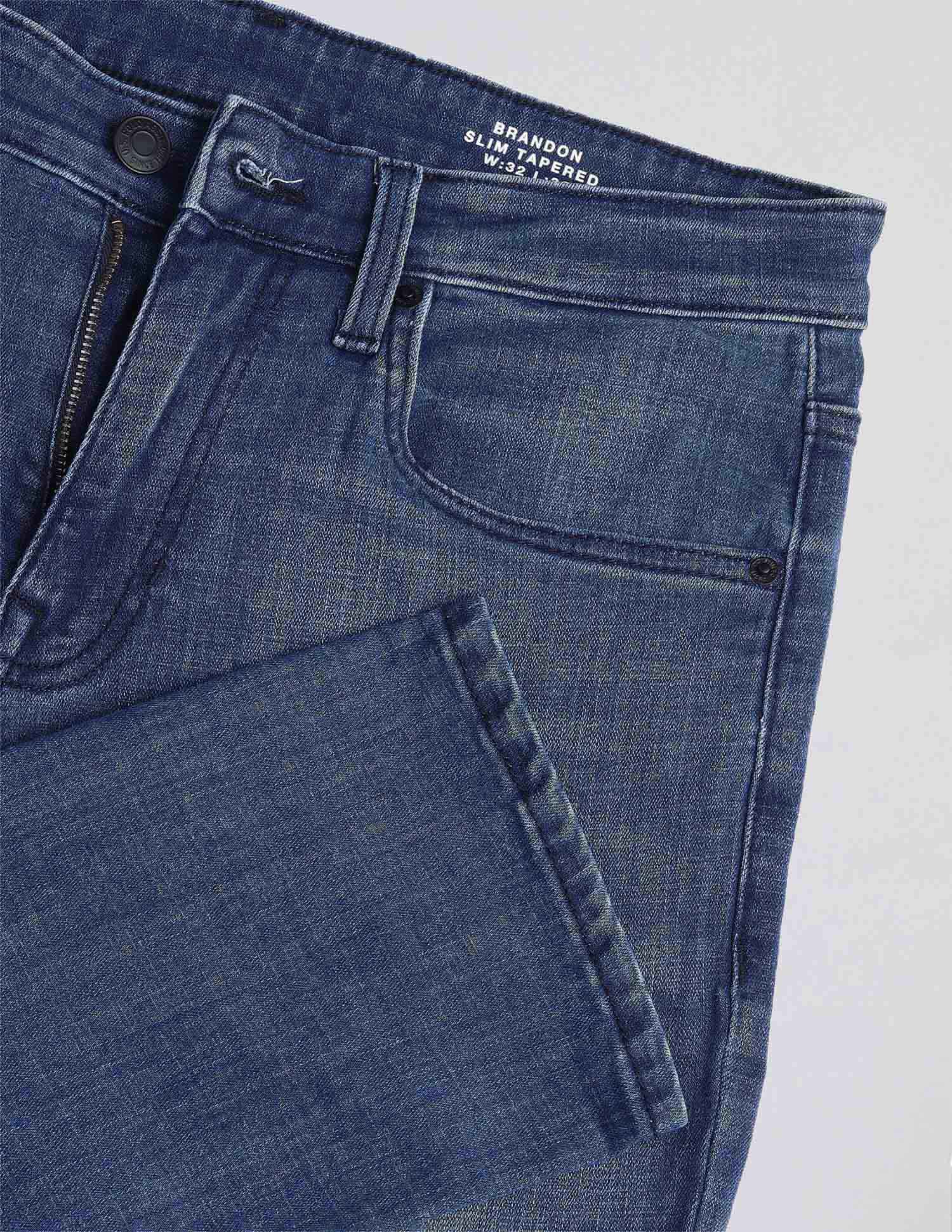 Brandon Slim Tapered Fit Blue Jeans - Image 2