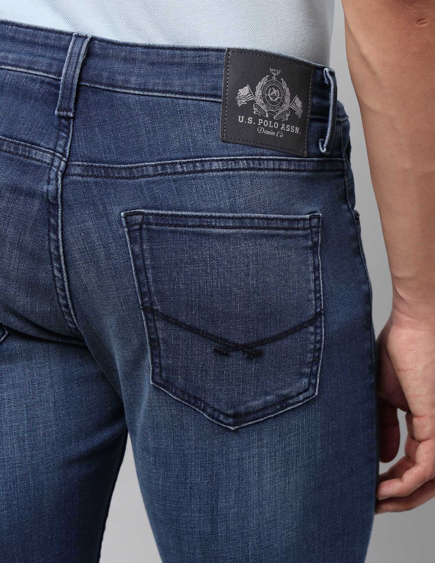 Brandon Slim Tapered Fit Blue Jeans - Image 8