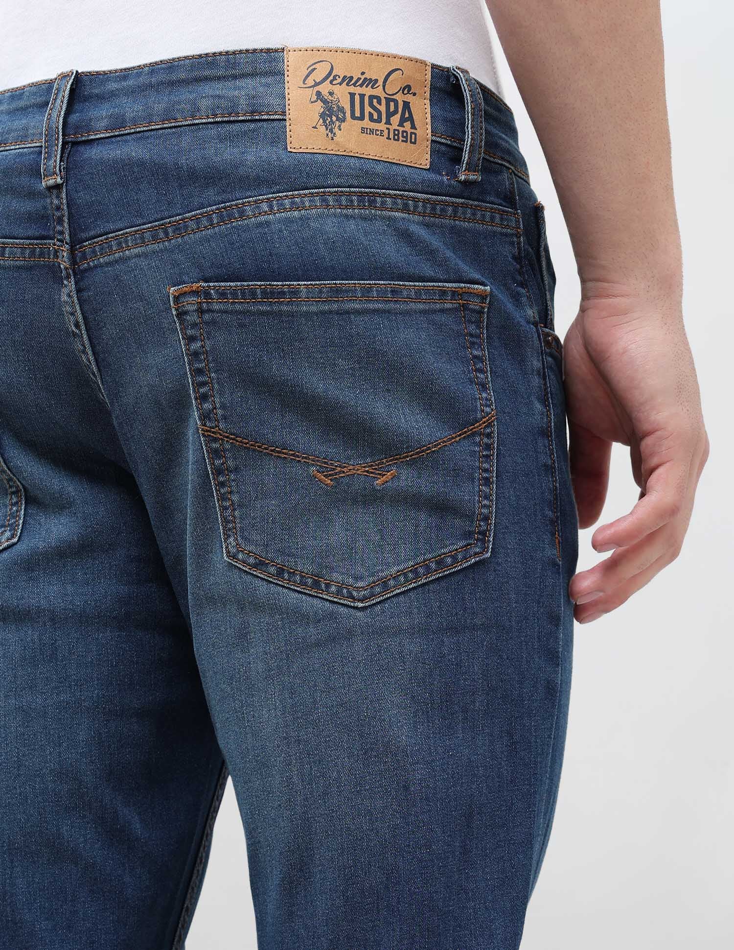 Brandon Slim Tapered Fit Blue Jeans - Image 8