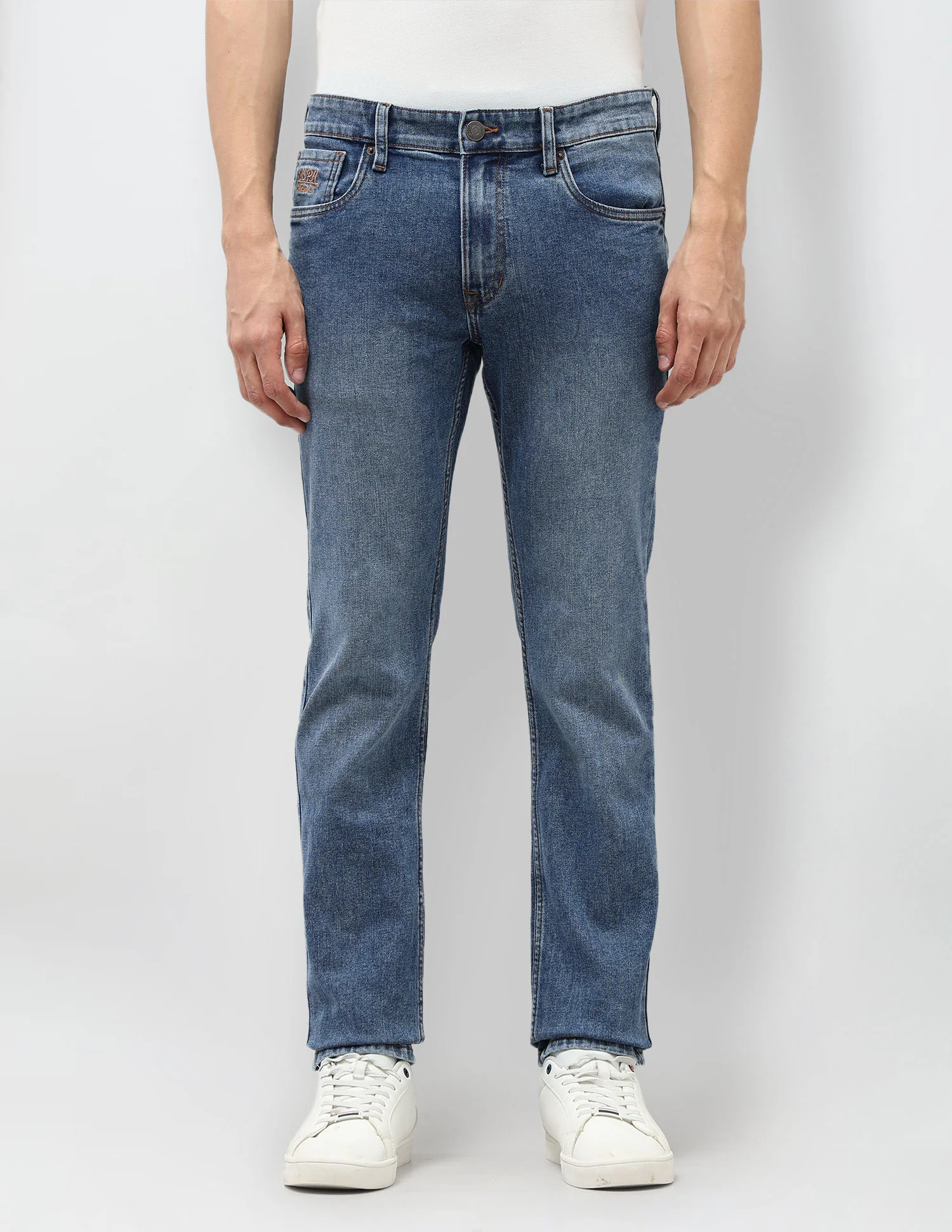 Brandon Slim Tapered Fit Blue Jeans - Image 6