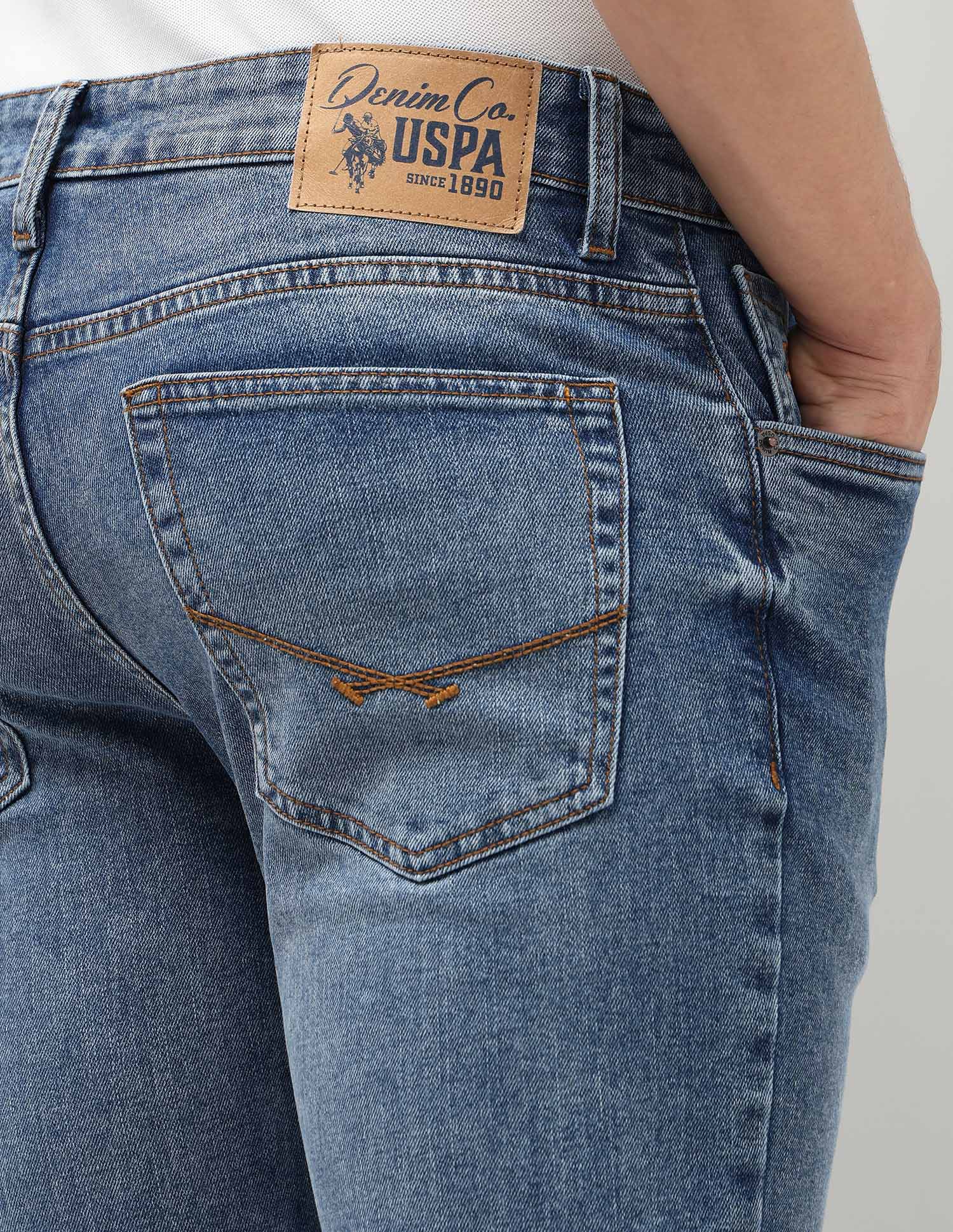 Brandon Slim Tapered Fit Blue Jeans - Image 8