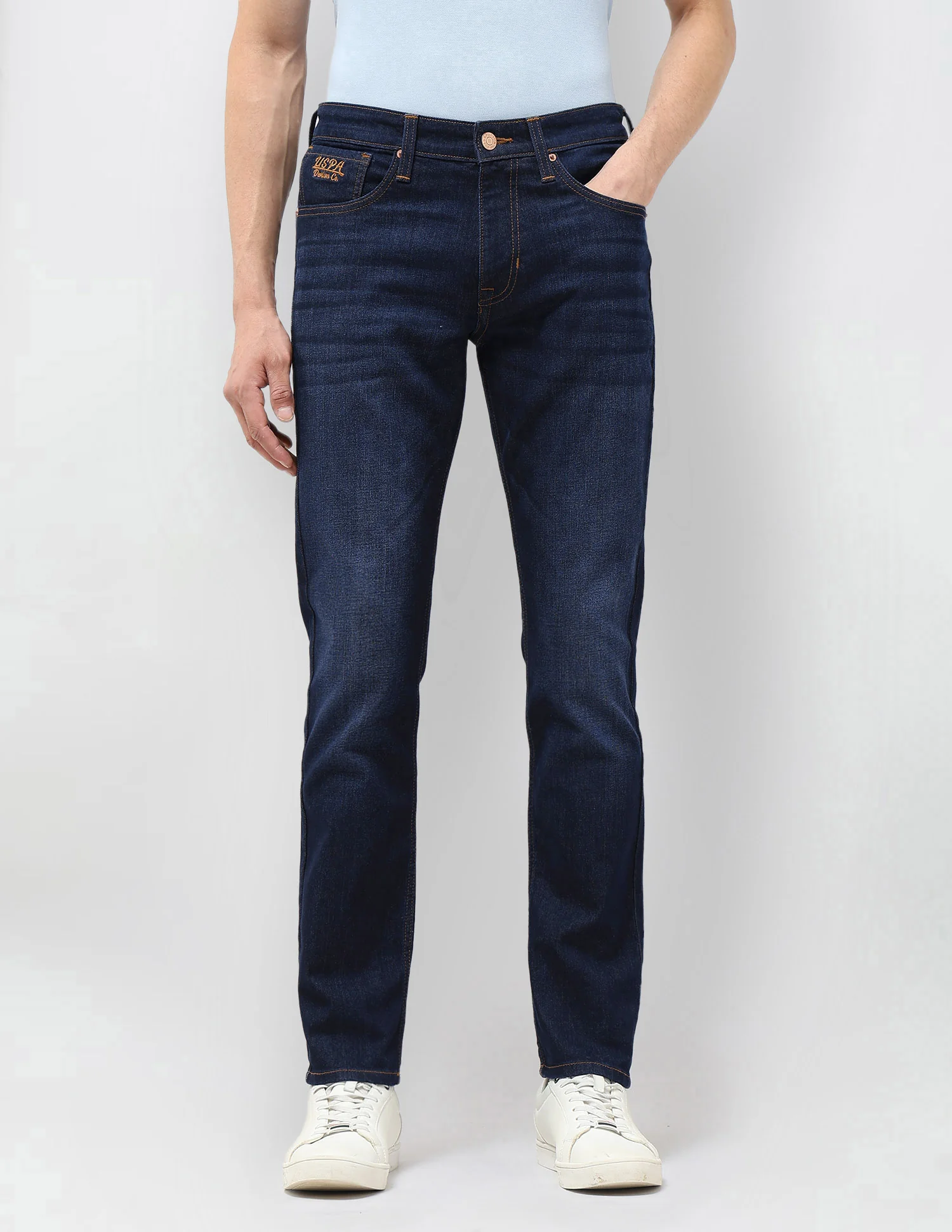 Brandon Slim Tapered Fit Blue Jeans - Image 6