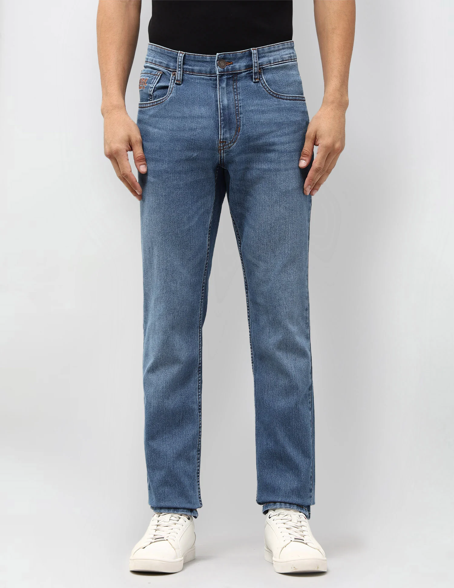 Brandon Slim Tapered Fit Blue Jeans - Image 6
