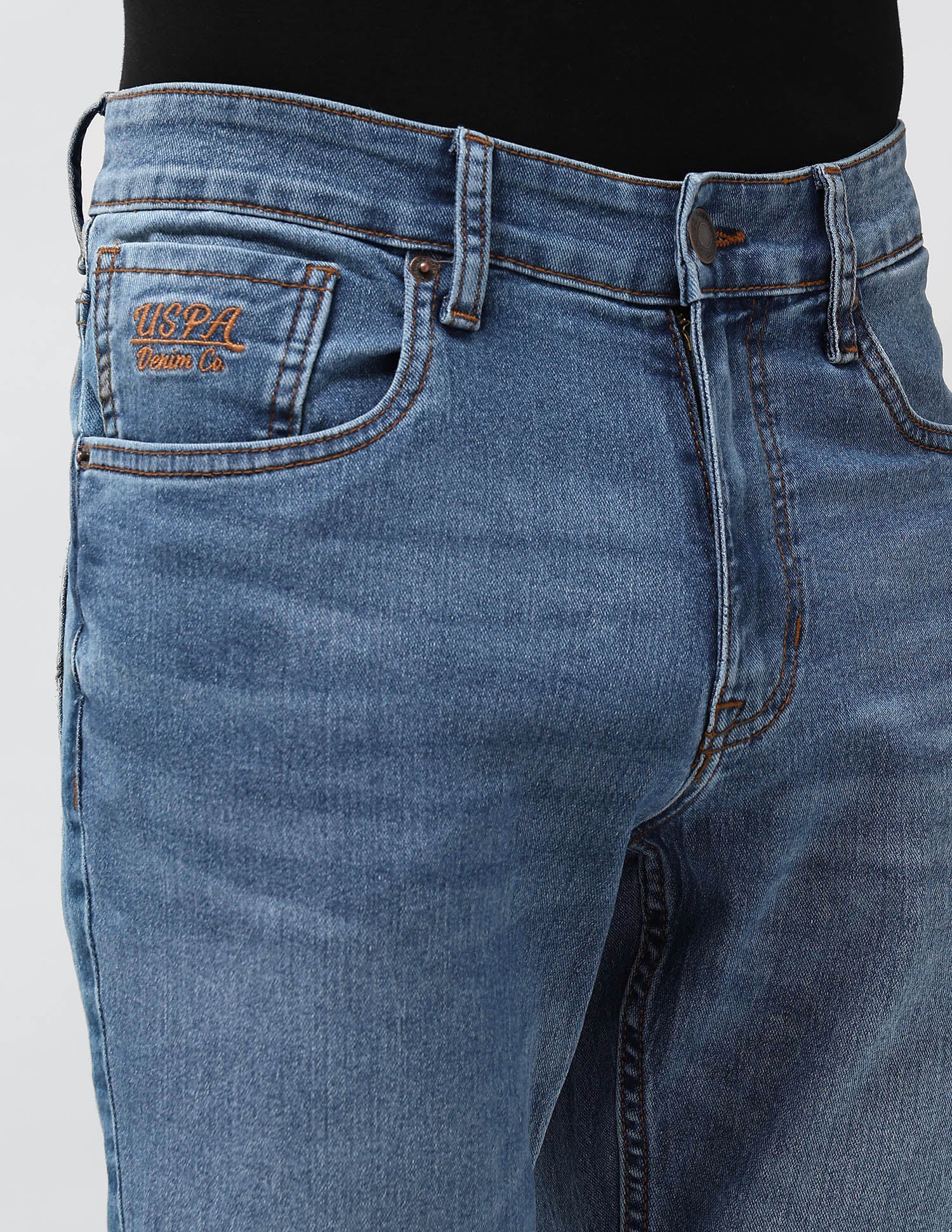 Brandon Slim Tapered Fit Blue Jeans - Image 7