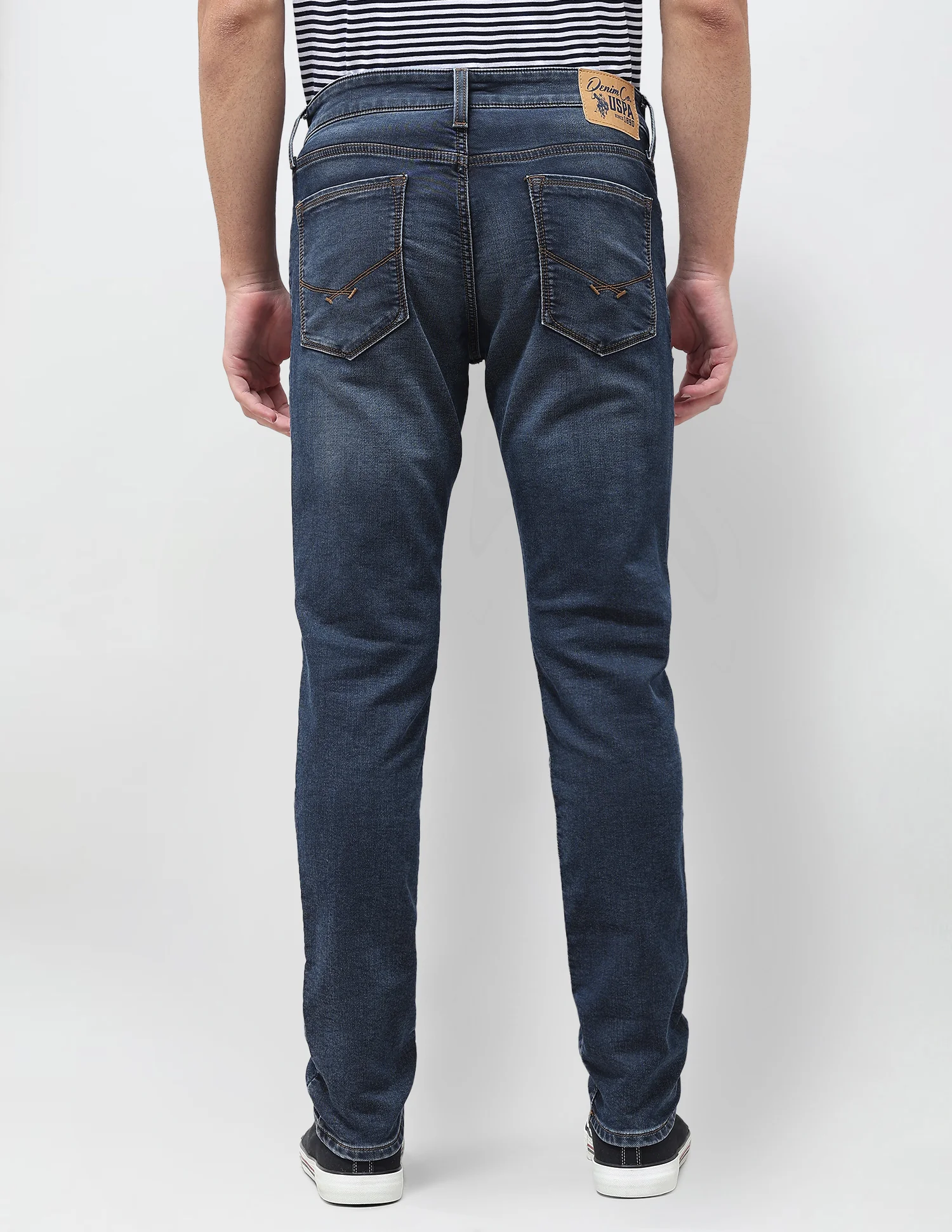 Brandon Slim Tapered Fit Blue Jeans - Image 5