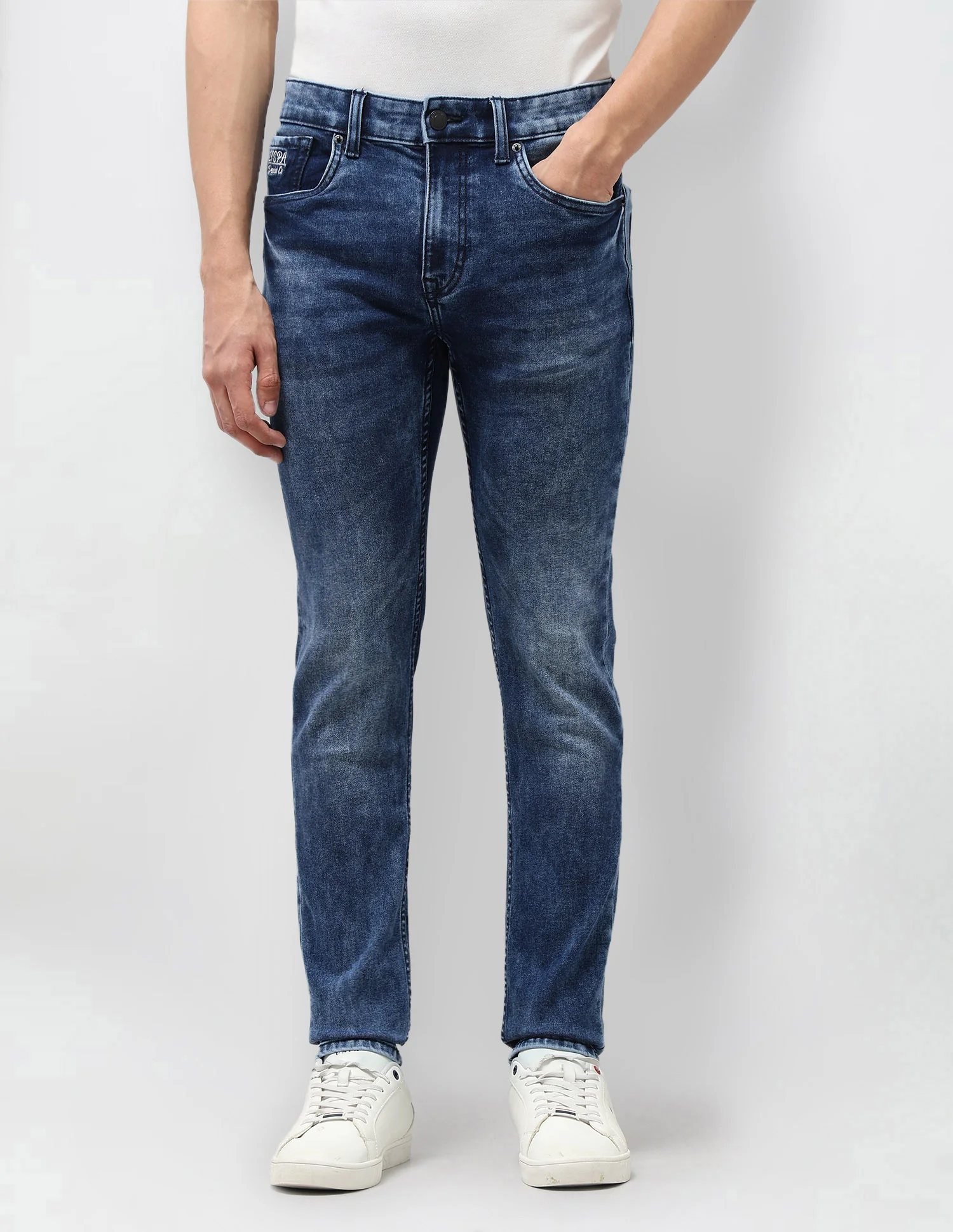 Brandon Slim Tapered Fit Blue Jeans - Image 6