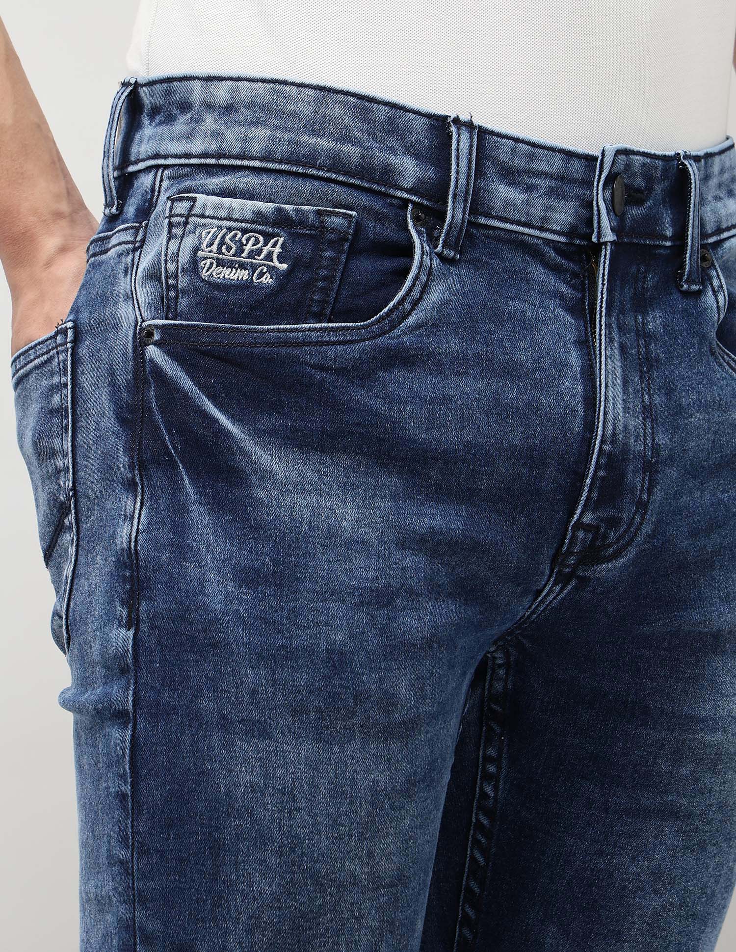 Brandon Slim Tapered Fit Blue Jeans - Image 7