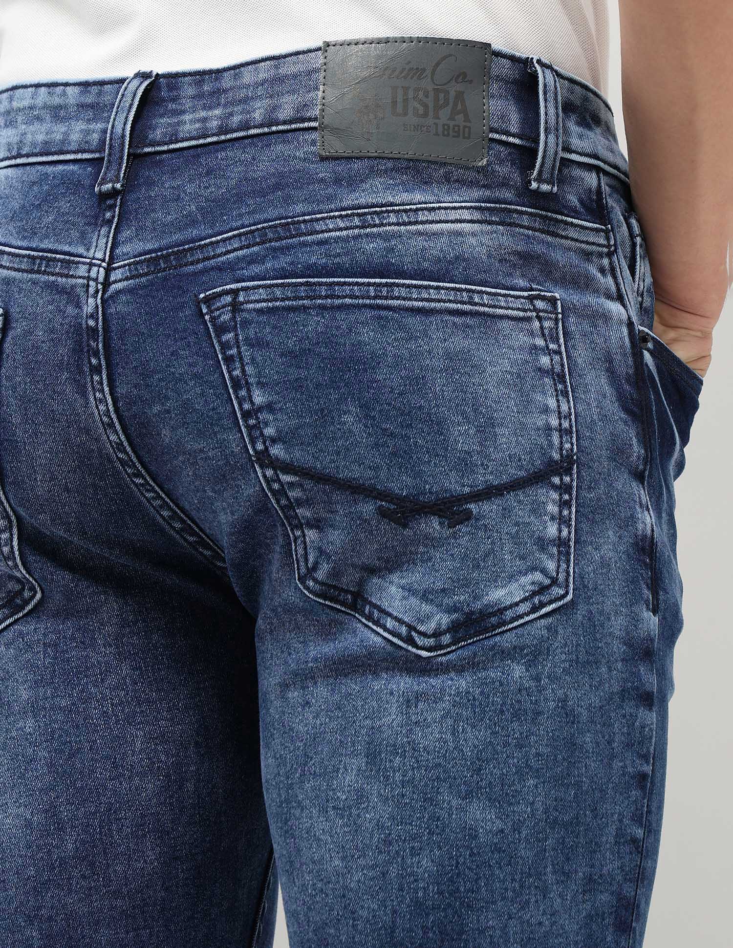 Brandon Slim Tapered Fit Blue Jeans - Image 8