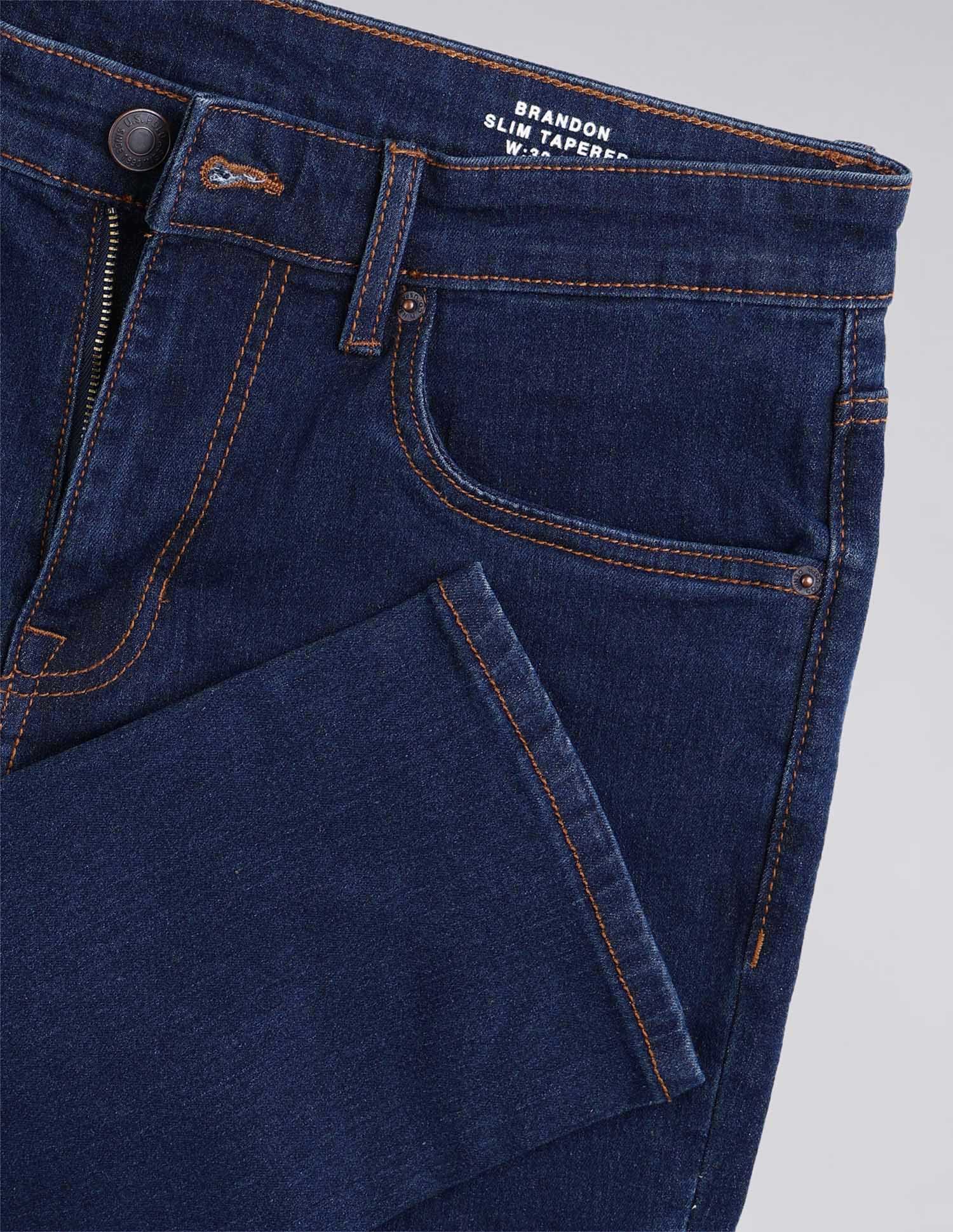 Brandon Slim Tapered Fit Blue Jeans - Image 2