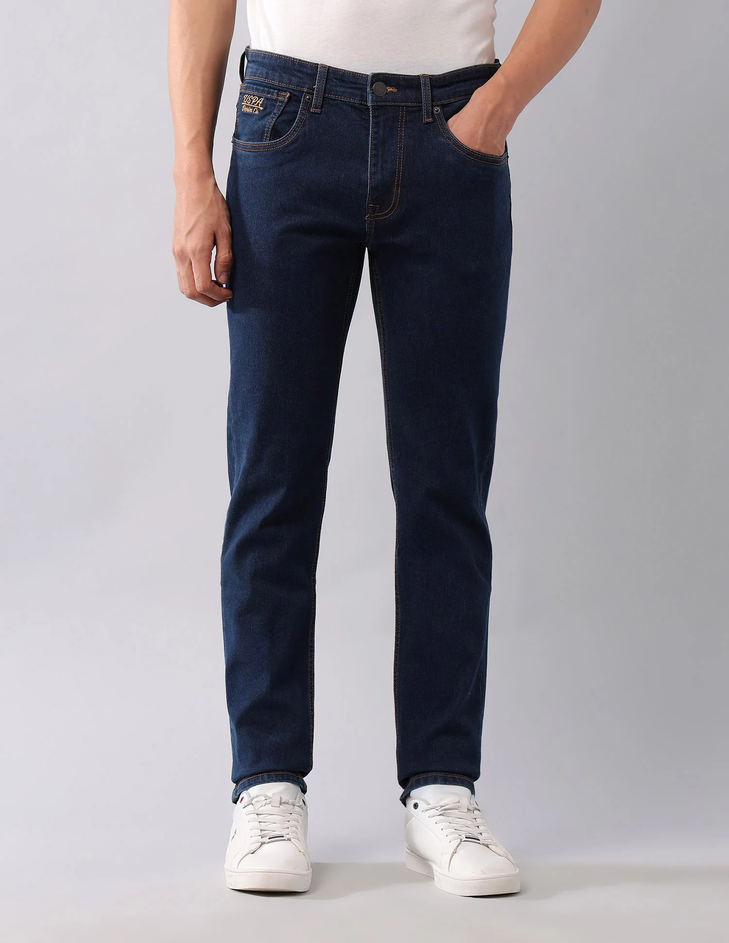 Brandon Slim Tapered Fit Blue Jeans - Image 6