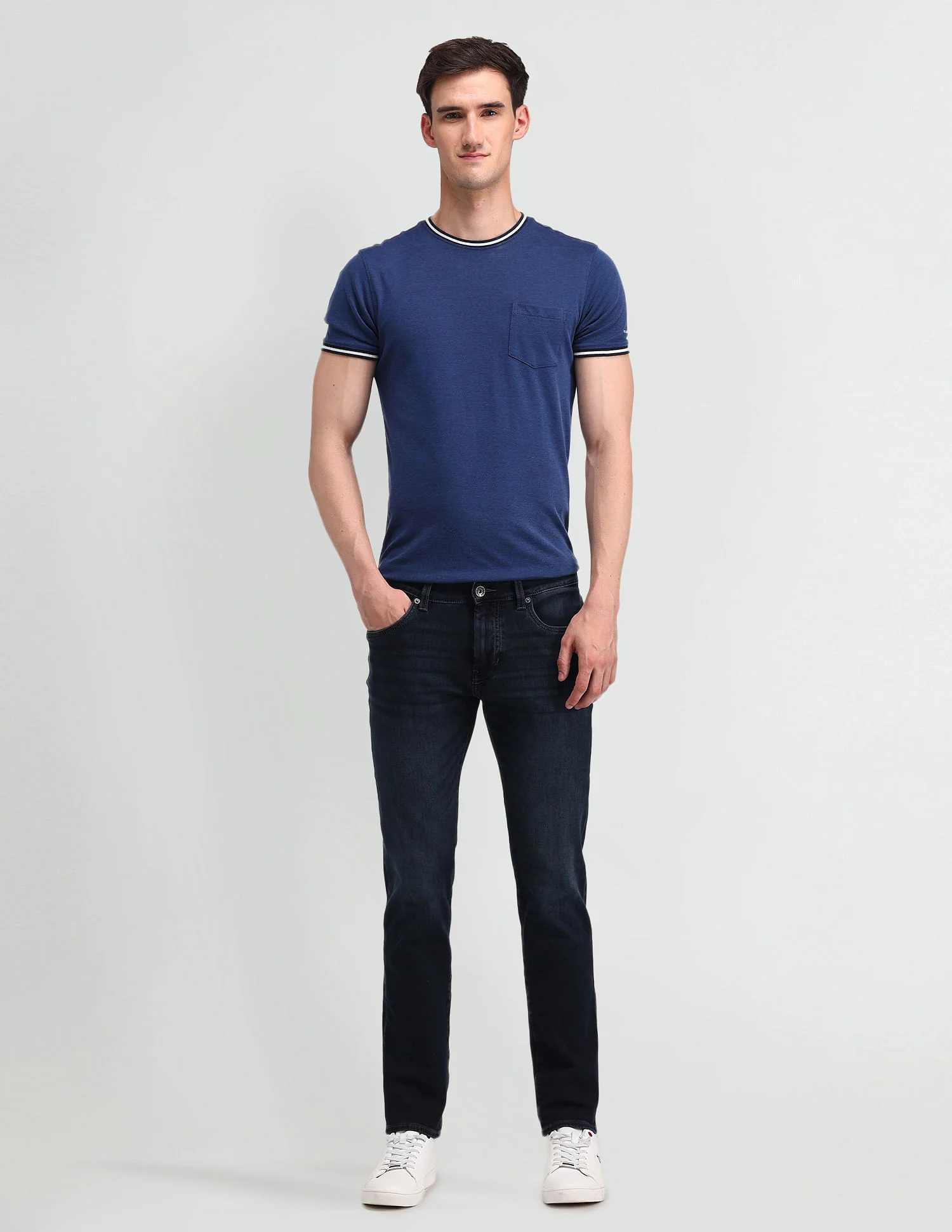 Brandon Slim Tapered Fit Blue Jeans - Image 3
