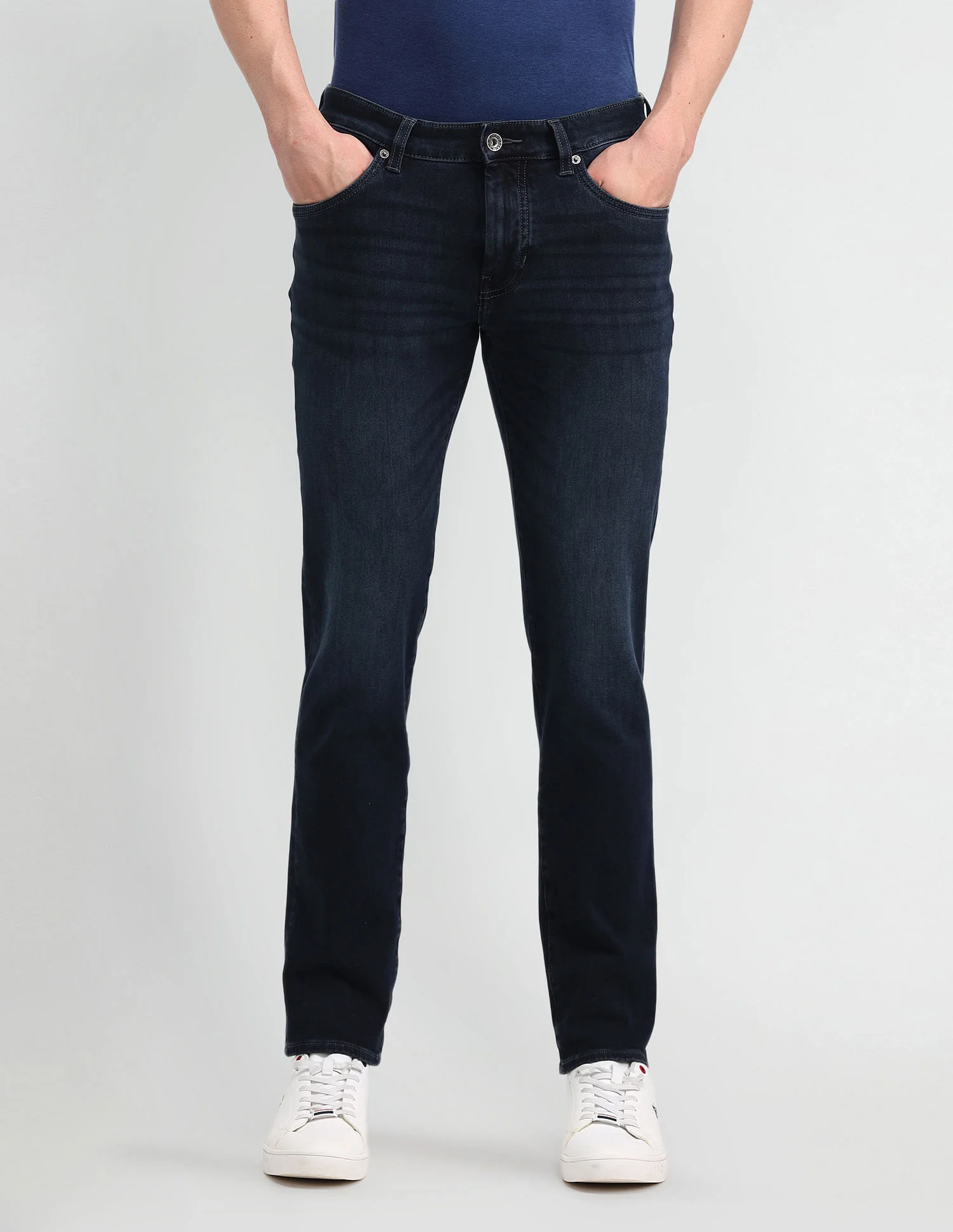 Brandon Slim Tapered Fit Blue Jeans - Image 6