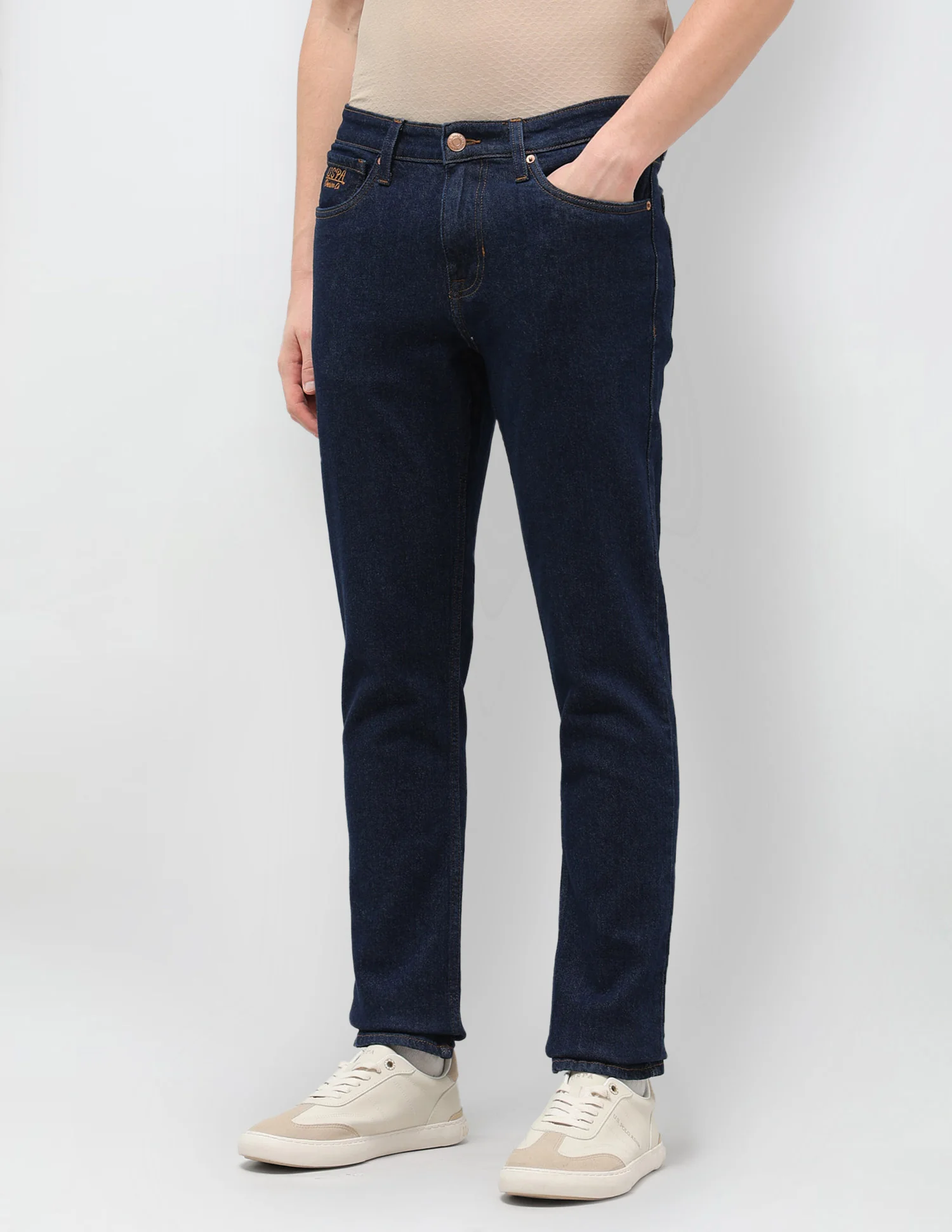 Brandon Slim Tapered Fit Blue Jeans - Image 4