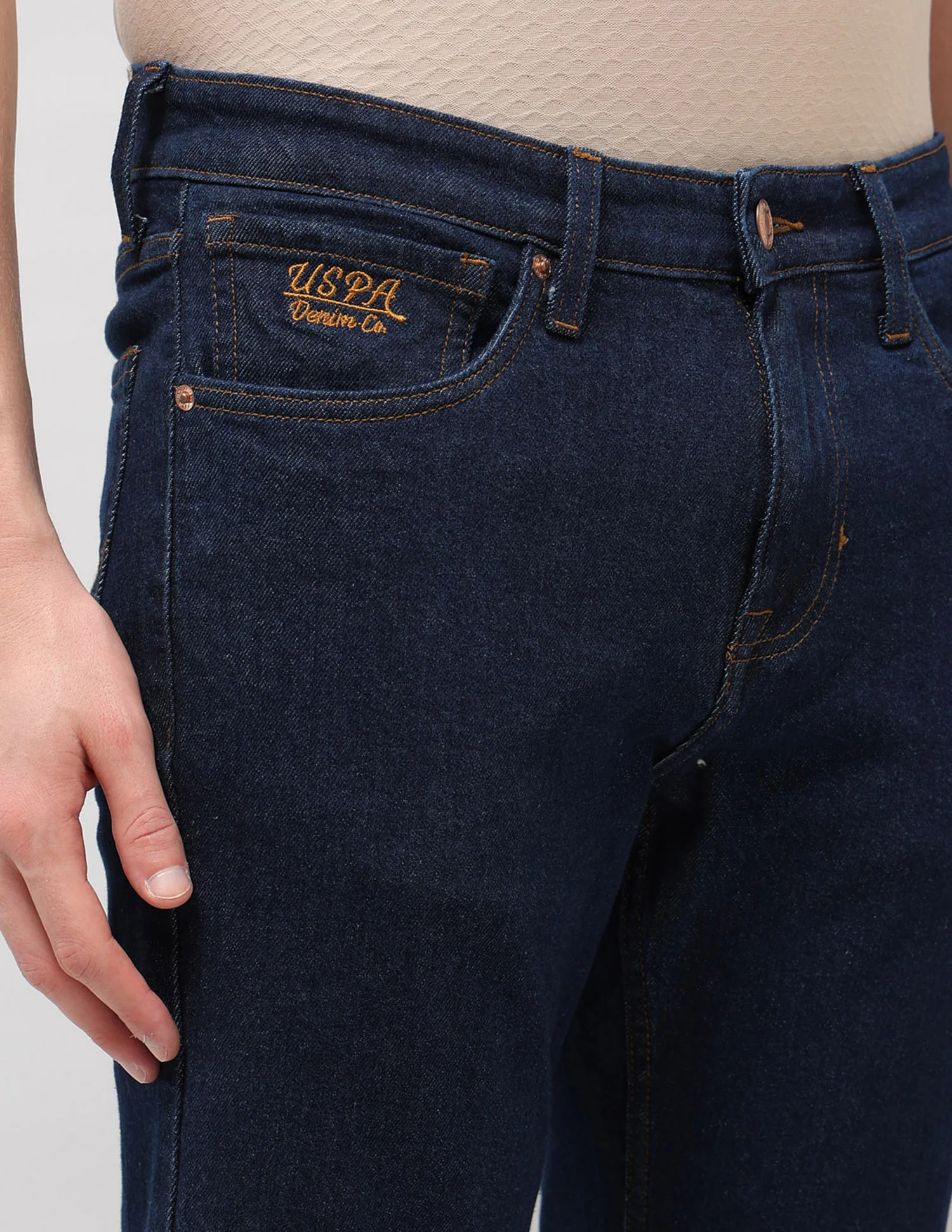 Brandon Slim Tapered Fit Blue Jeans - Image 7