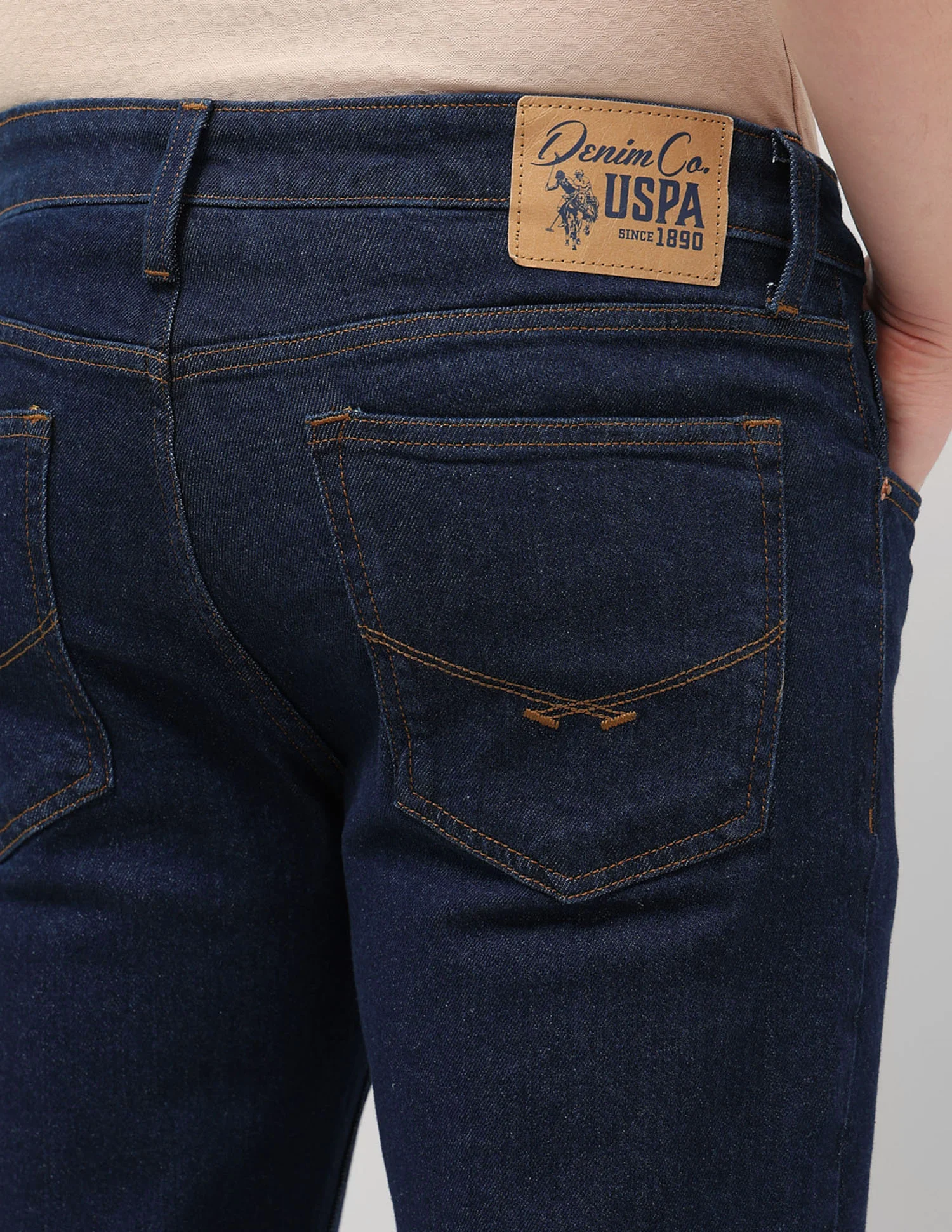 Brandon Slim Tapered Fit Blue Jeans - Image 8