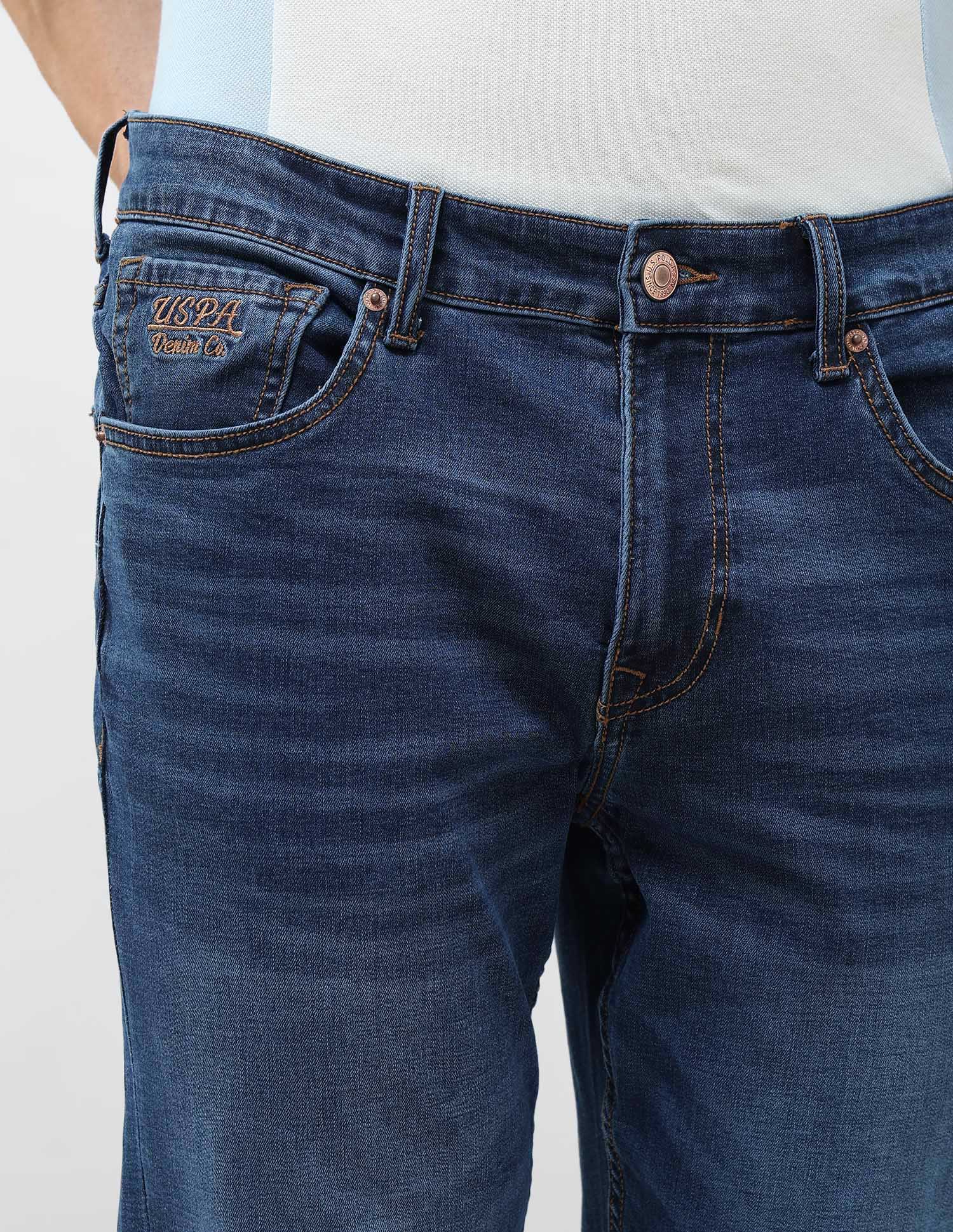 Brandon Slim Tapered Fit Blue Jeans - Image 7