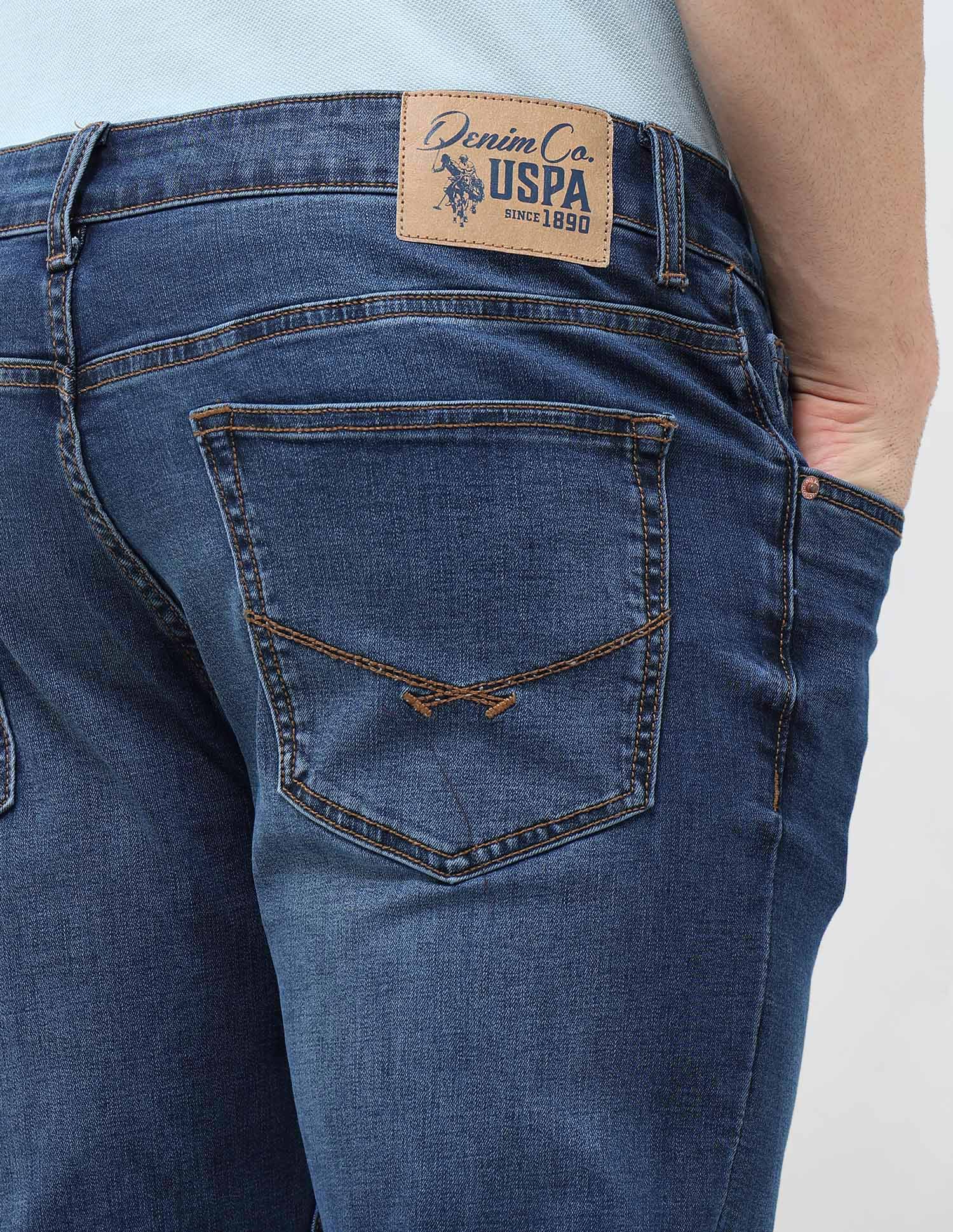 Brandon Slim Tapered Fit Blue Jeans - Image 8