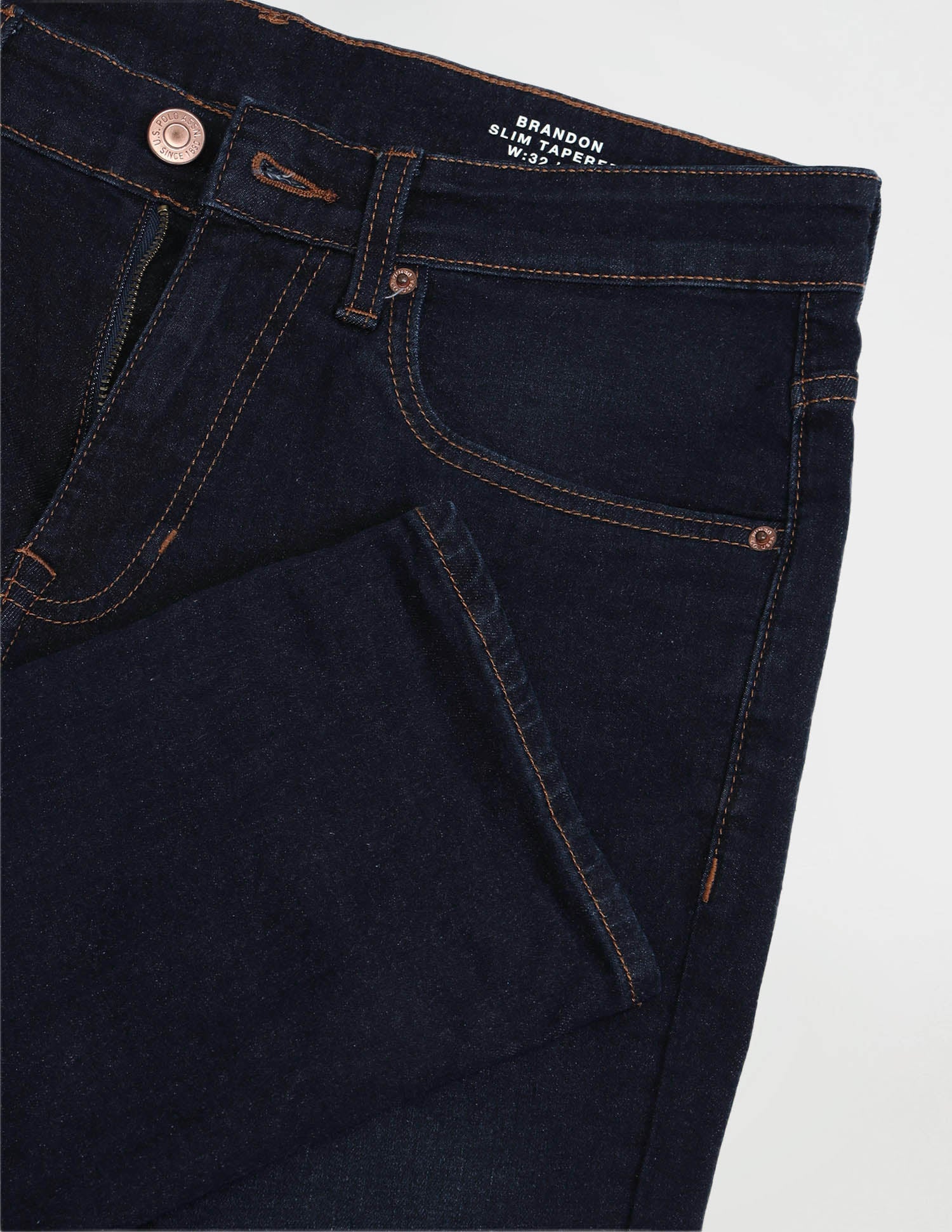 Brandon Slim Tapered Fit Blue Jeans - Image 2