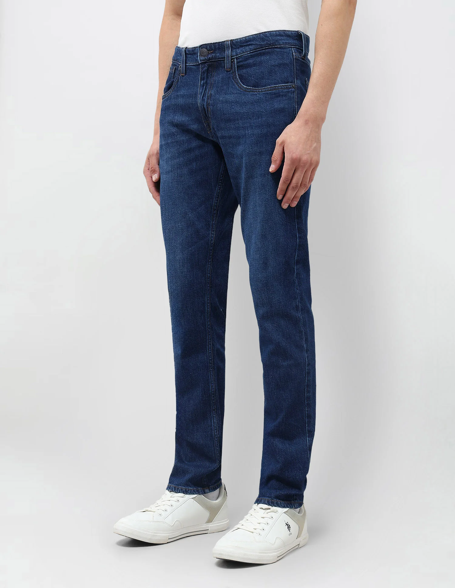 Brandon Slim Tapered Fit Blue Jeans - Image 4
