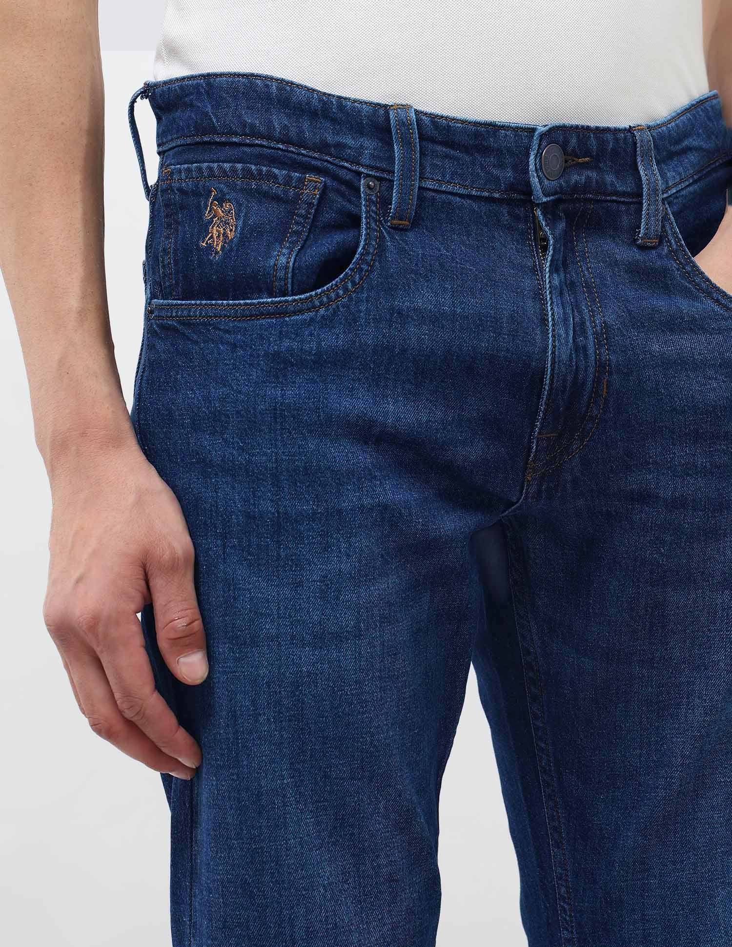 Brandon Slim Tapered Fit Blue Jeans - Image 7