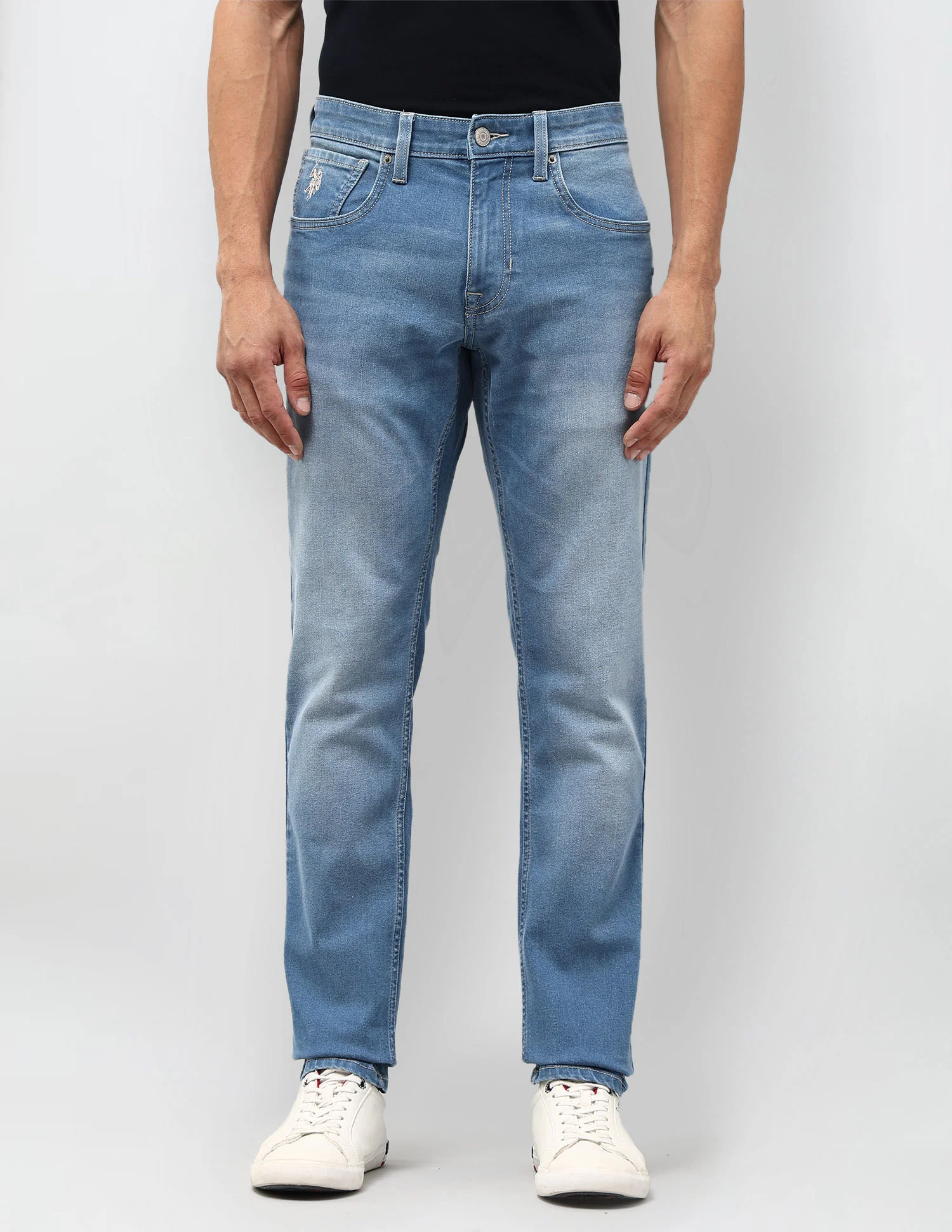 Brandon Slim Tapered Fit Blue Jeans - Image 6