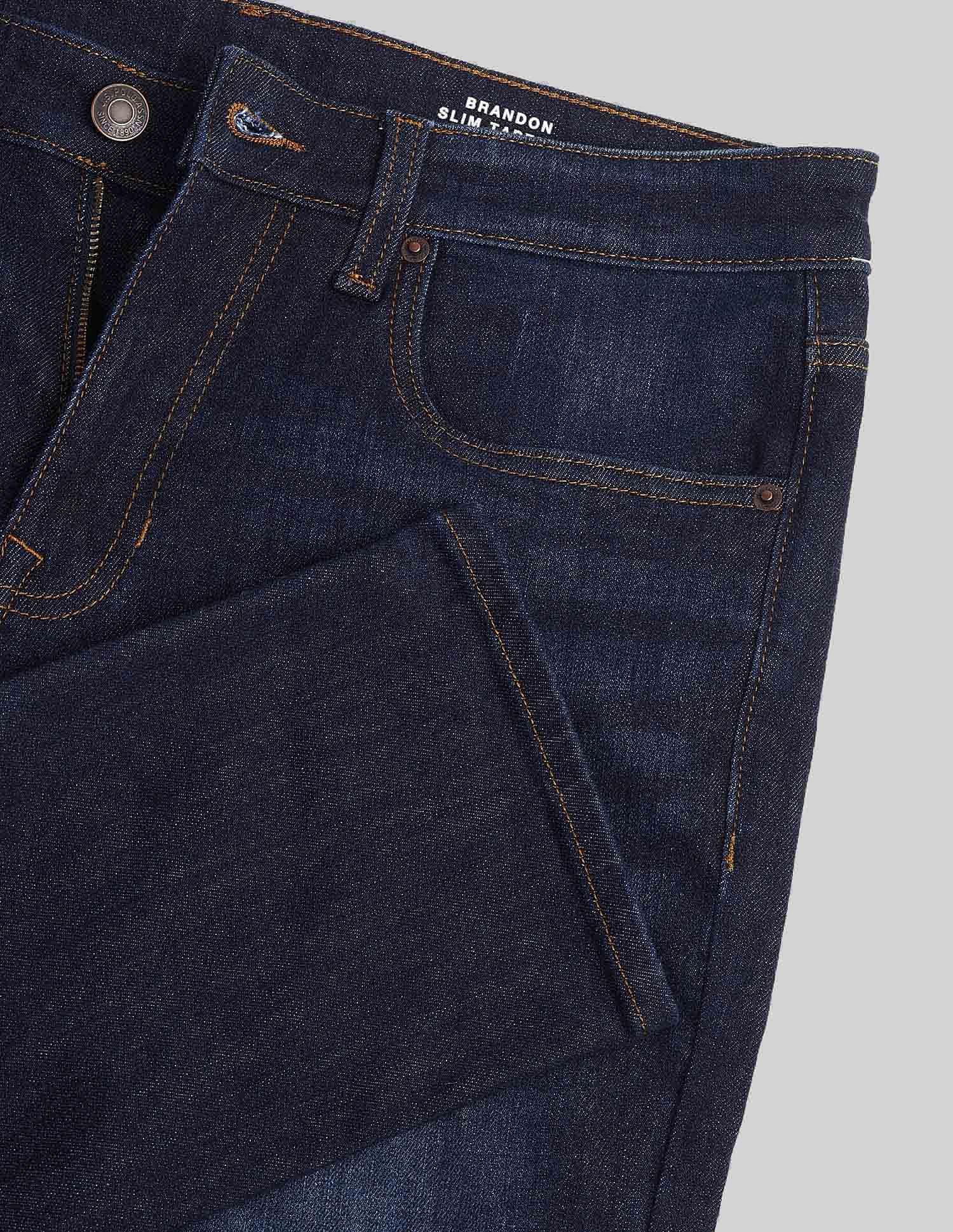 Brandon Slim Tapered Fit Blue Jeans - Image 2