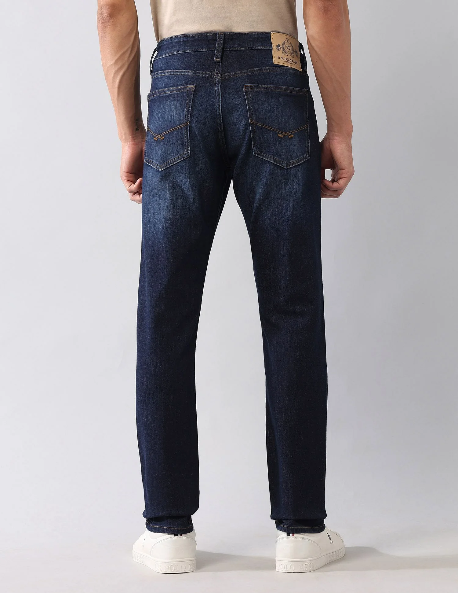 Brandon Slim Tapered Fit Blue Jeans - Image 5