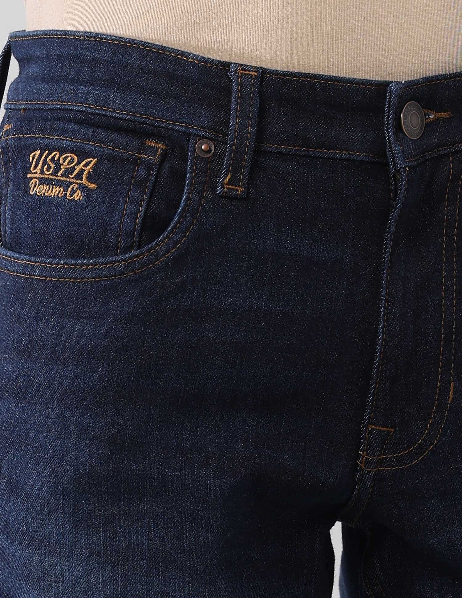 Brandon Slim Tapered Fit Blue Jeans - Image 7