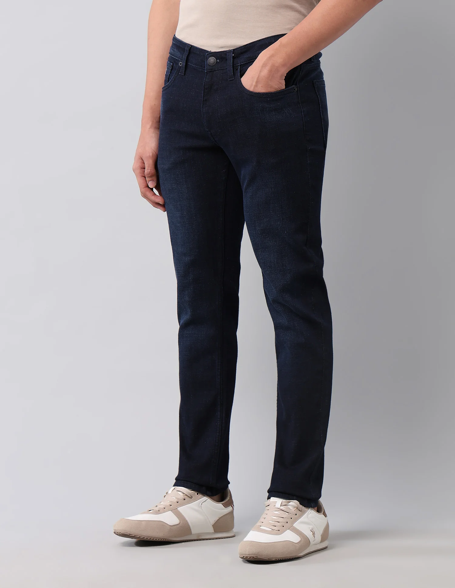 Brandon Slim Tapered Fit Blue Jeans - Image 4