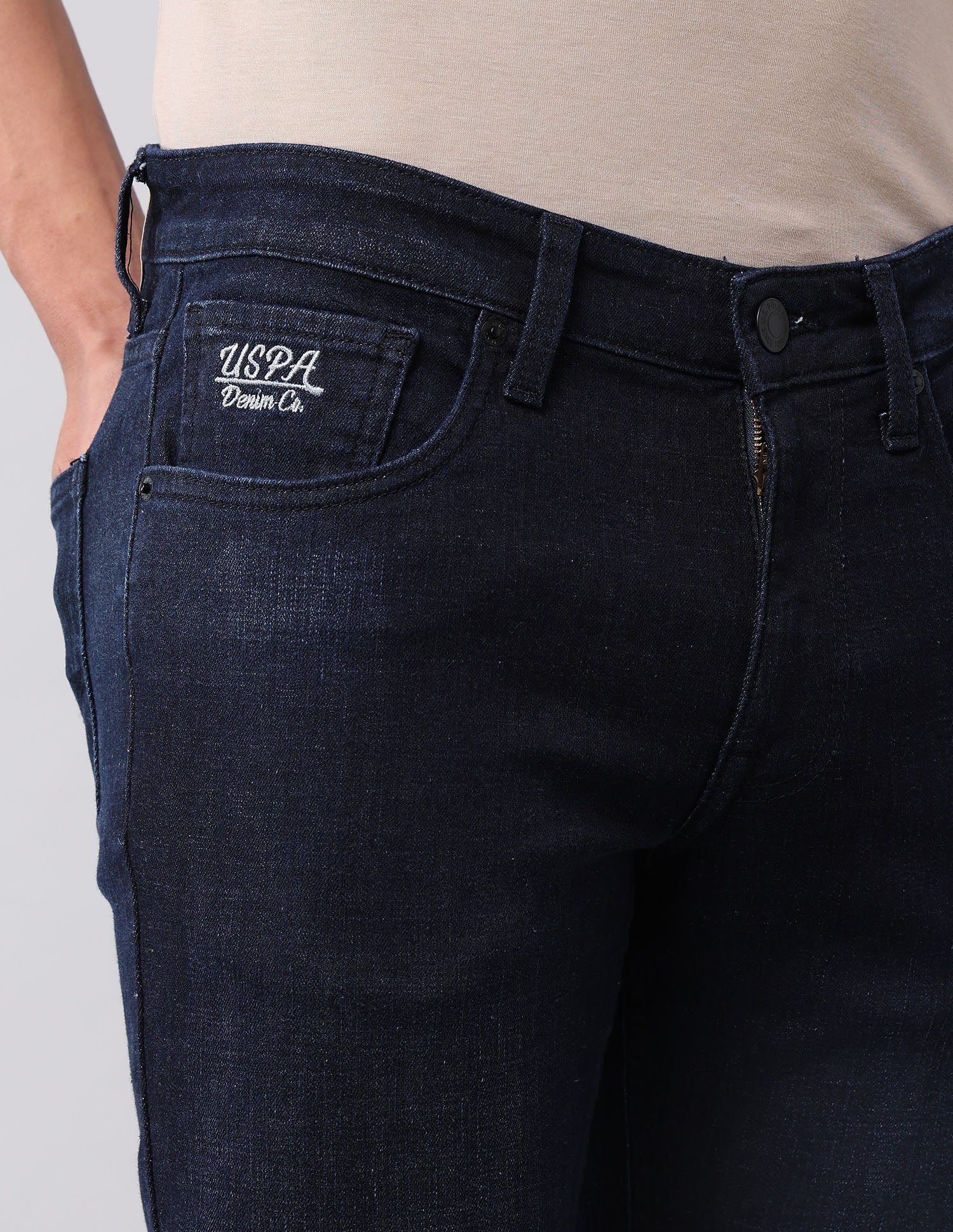 Brandon Slim Tapered Fit Blue Jeans - Image 7