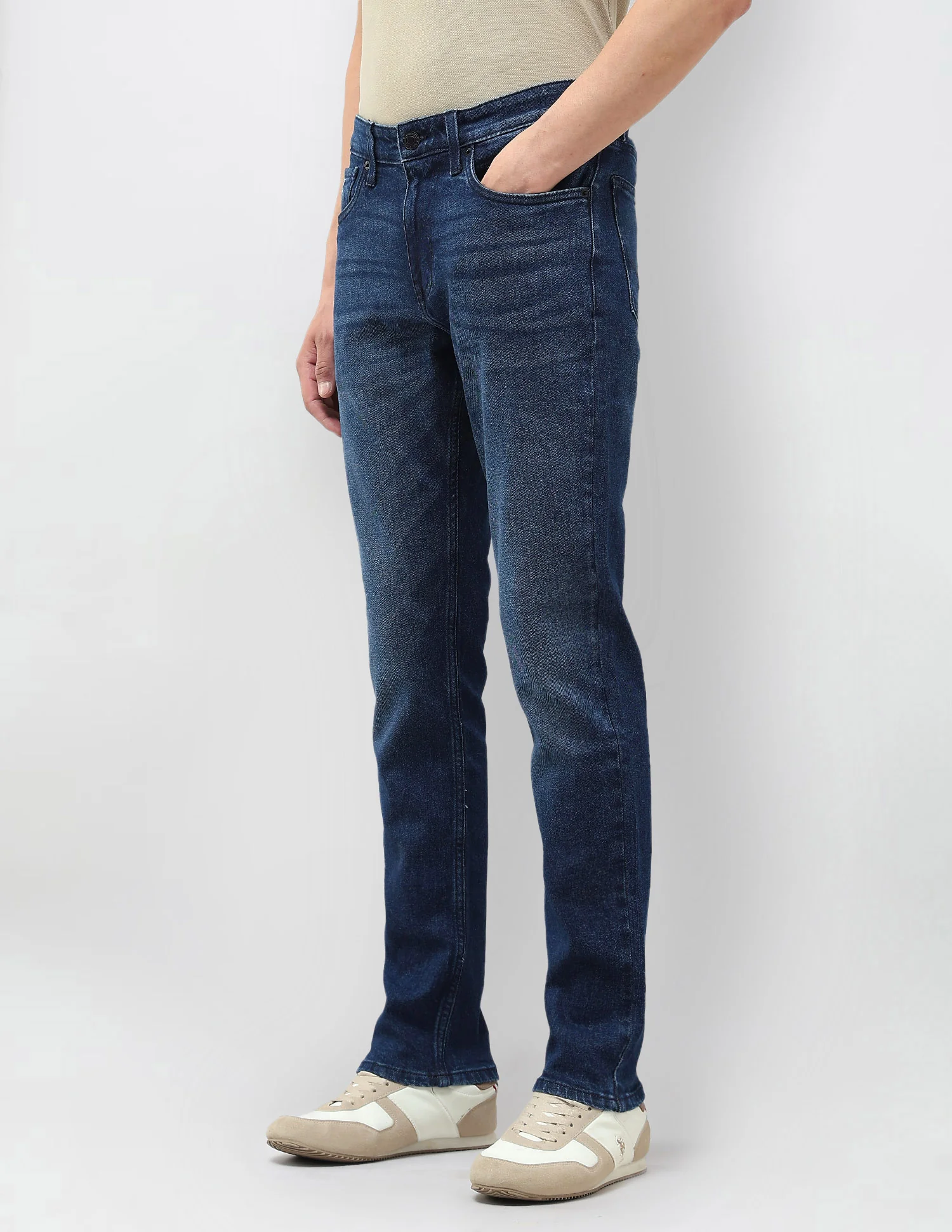 Brandon Slim Tapered Fit Blue Jeans - Image 4