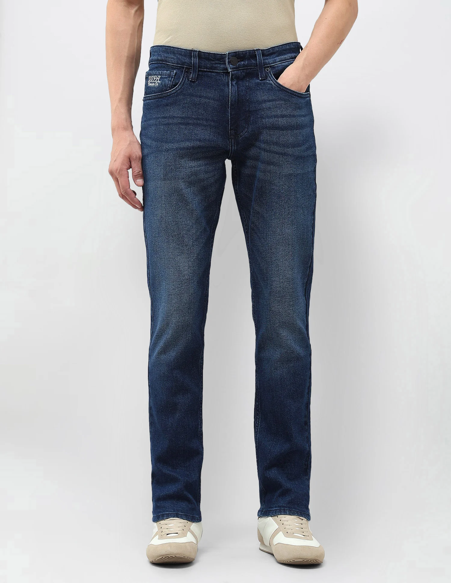 Brandon Slim Tapered Fit Blue Jeans - Image 6