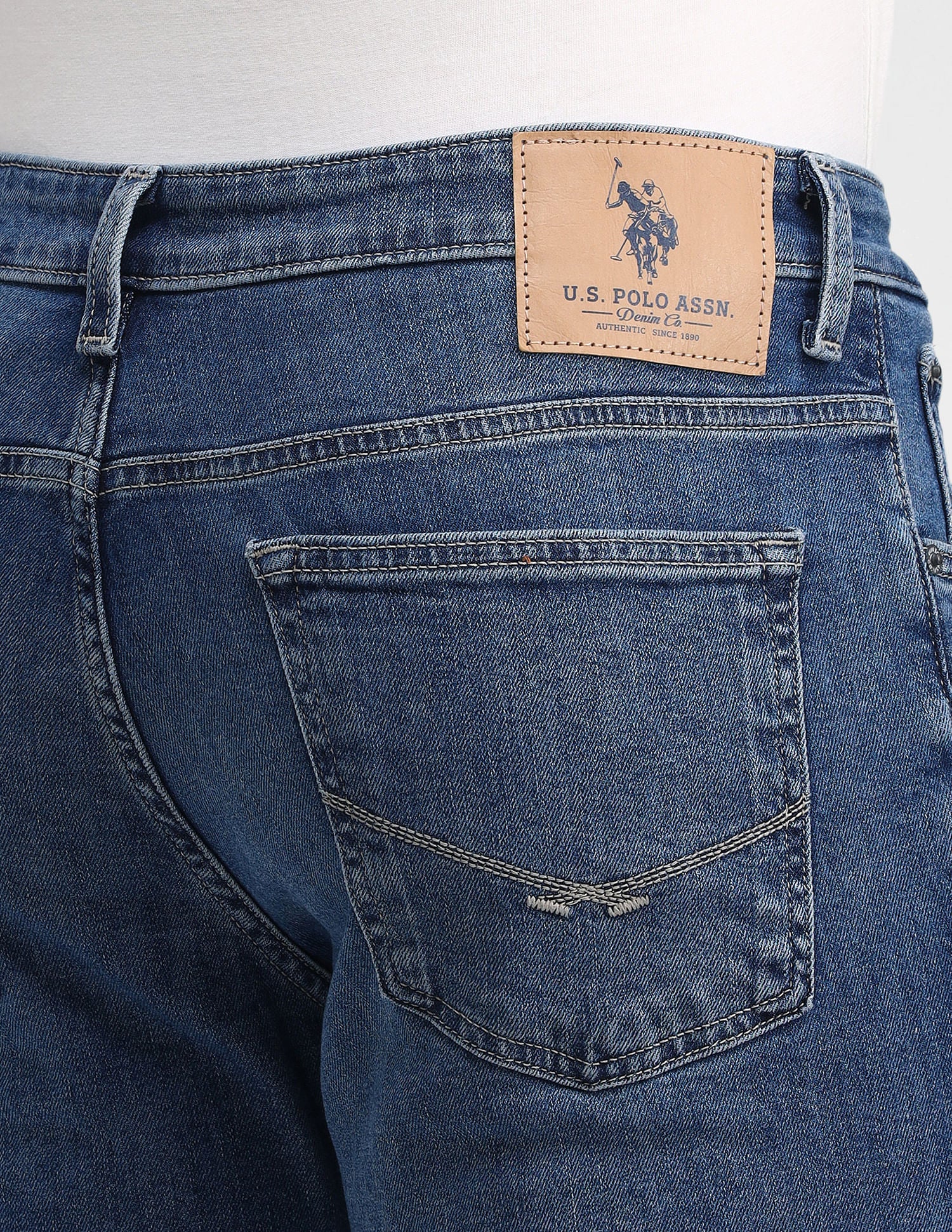 Brandon Slim Tapered Fit Blue Jeans - Image 7