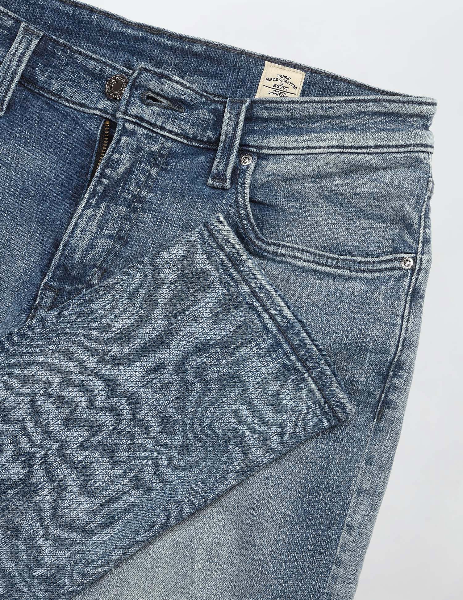 Brandon Slim Tapered Fit Blue Jeans - Image 2