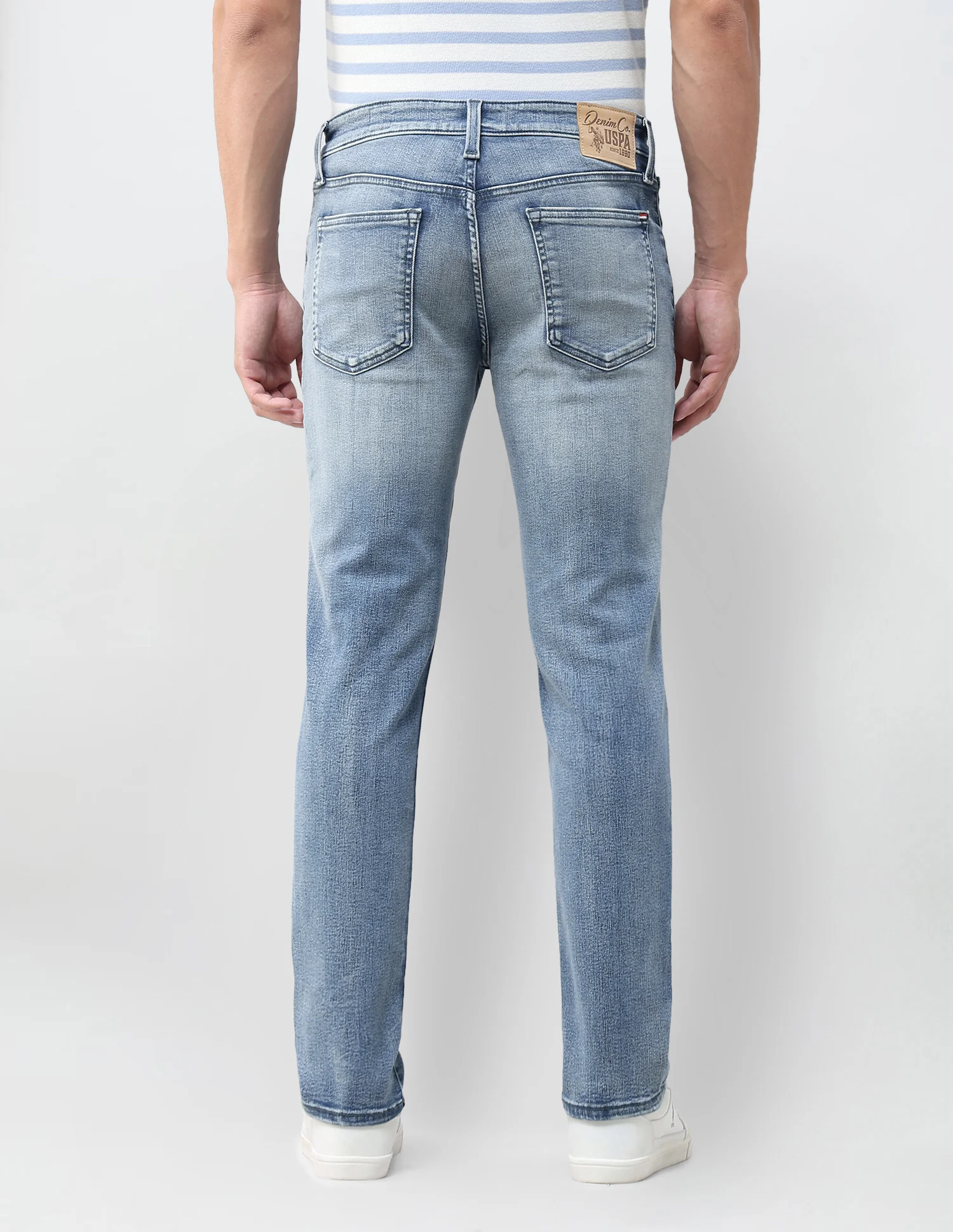 Brandon Slim Tapered Fit Blue Jeans - Image 5