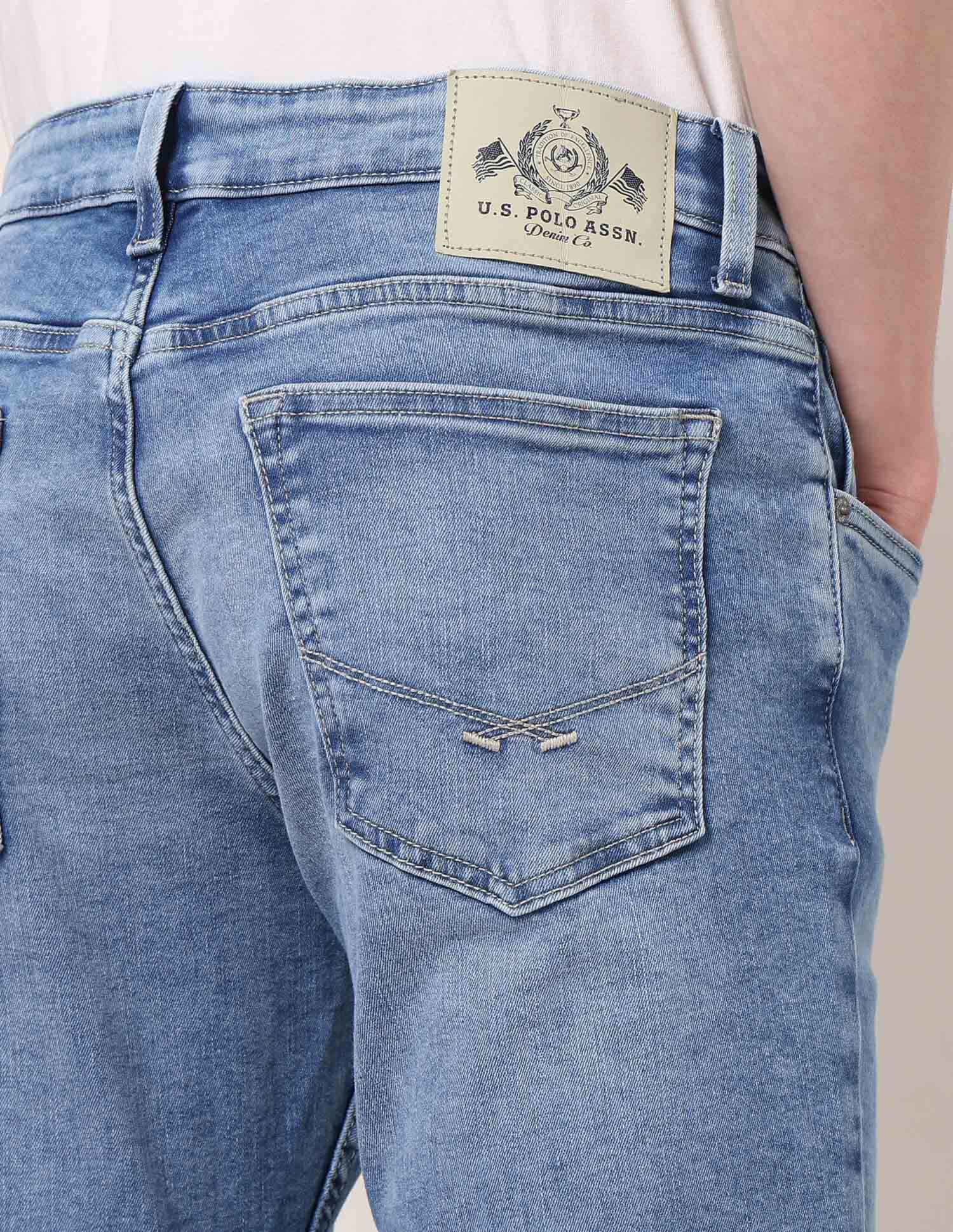 Brandon Slim Tapered Fit Blue Jeans - Image 8