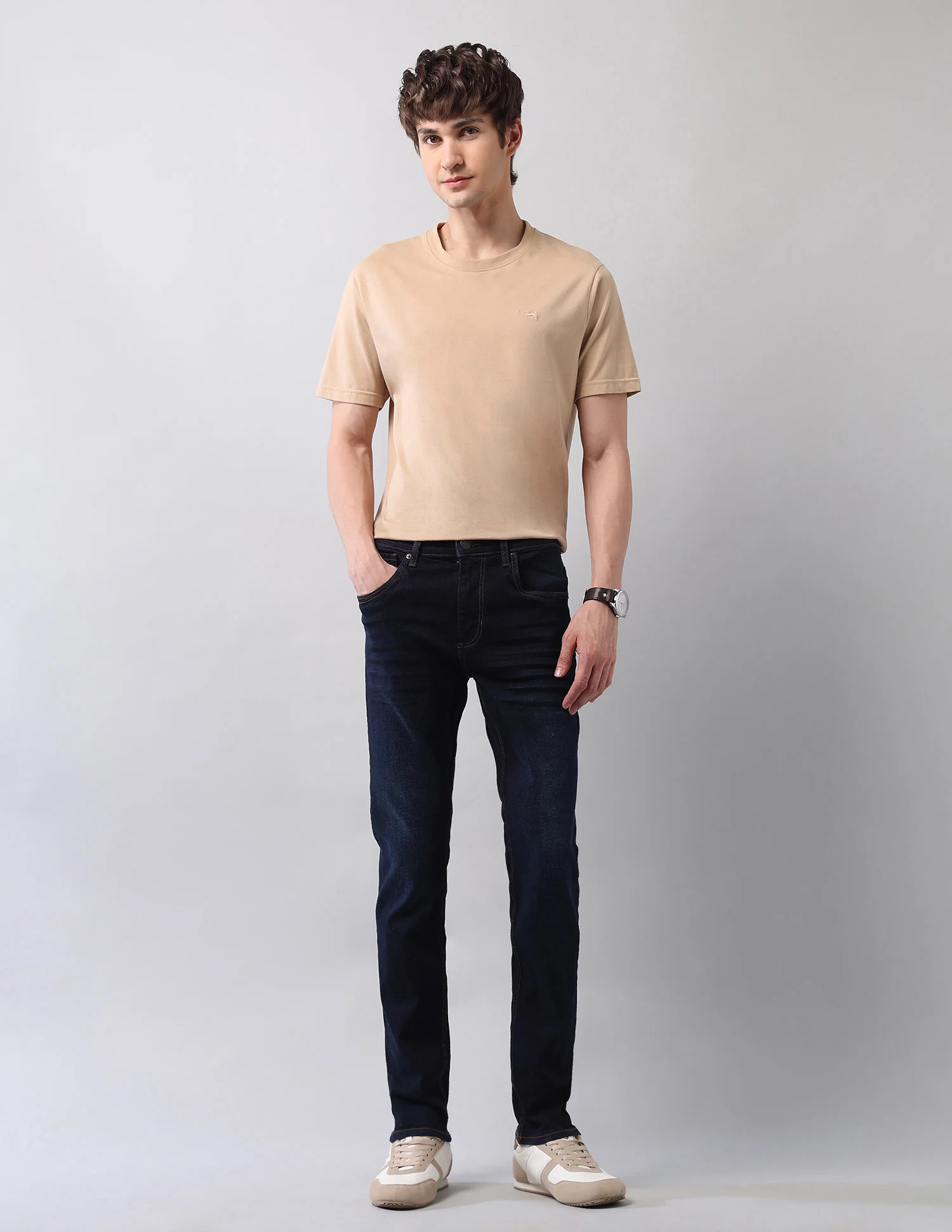 Brandon Slim Tapered Fit Blue Jeans - Image 3