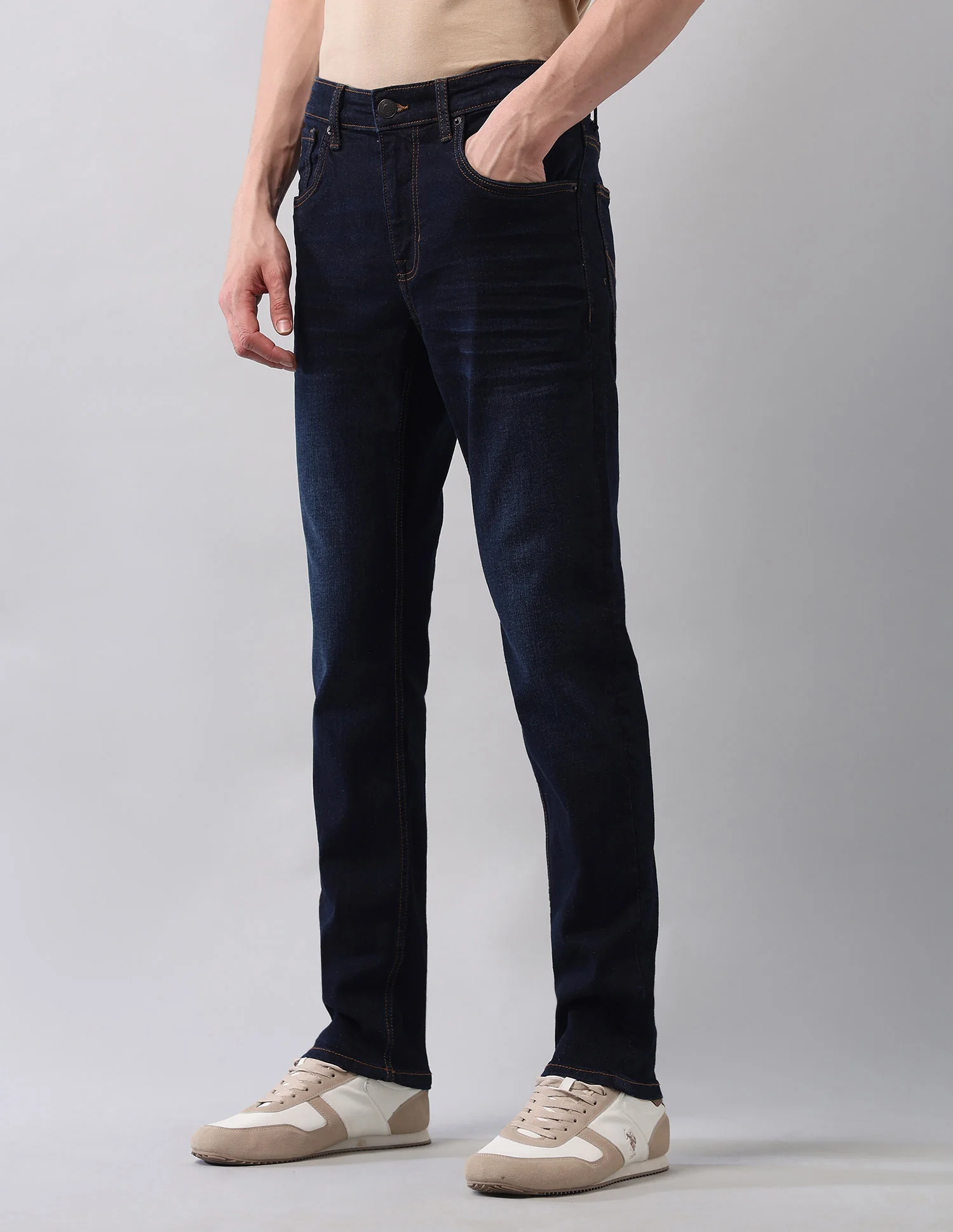Brandon Slim Tapered Fit Blue Jeans - Image 4