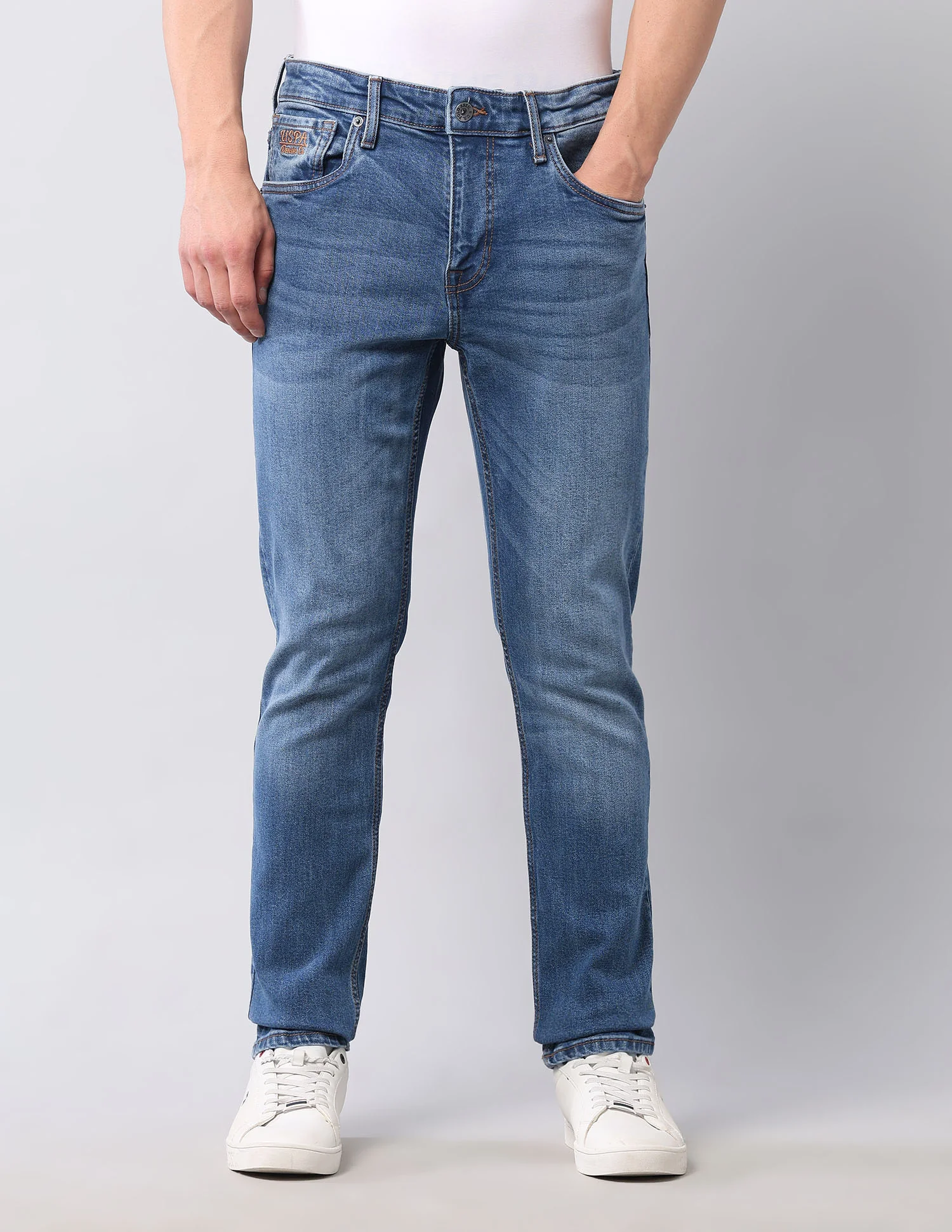 Brandon Slim Tapered Fit Blue Jeans - Image 6