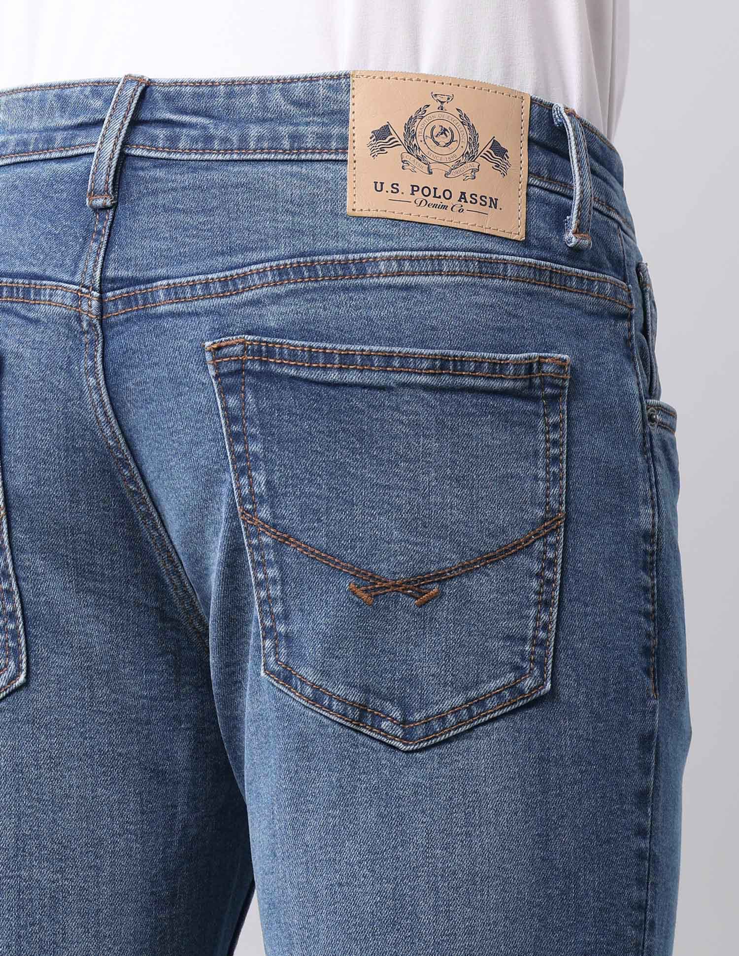 Brandon Slim Tapered Fit Blue Jeans - Image 8