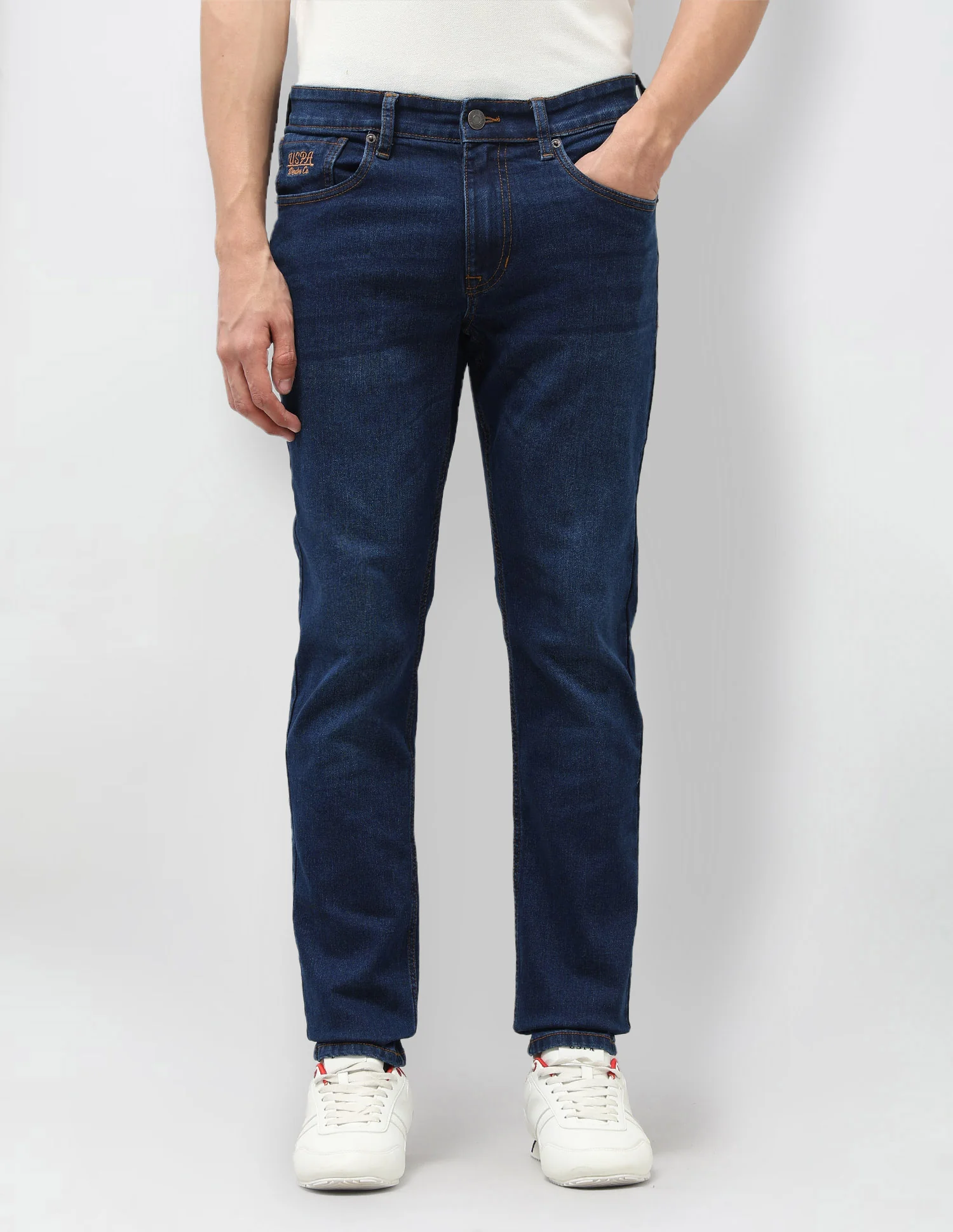 Brandon Slim Tapered Fit Blue Jeans - Image 6