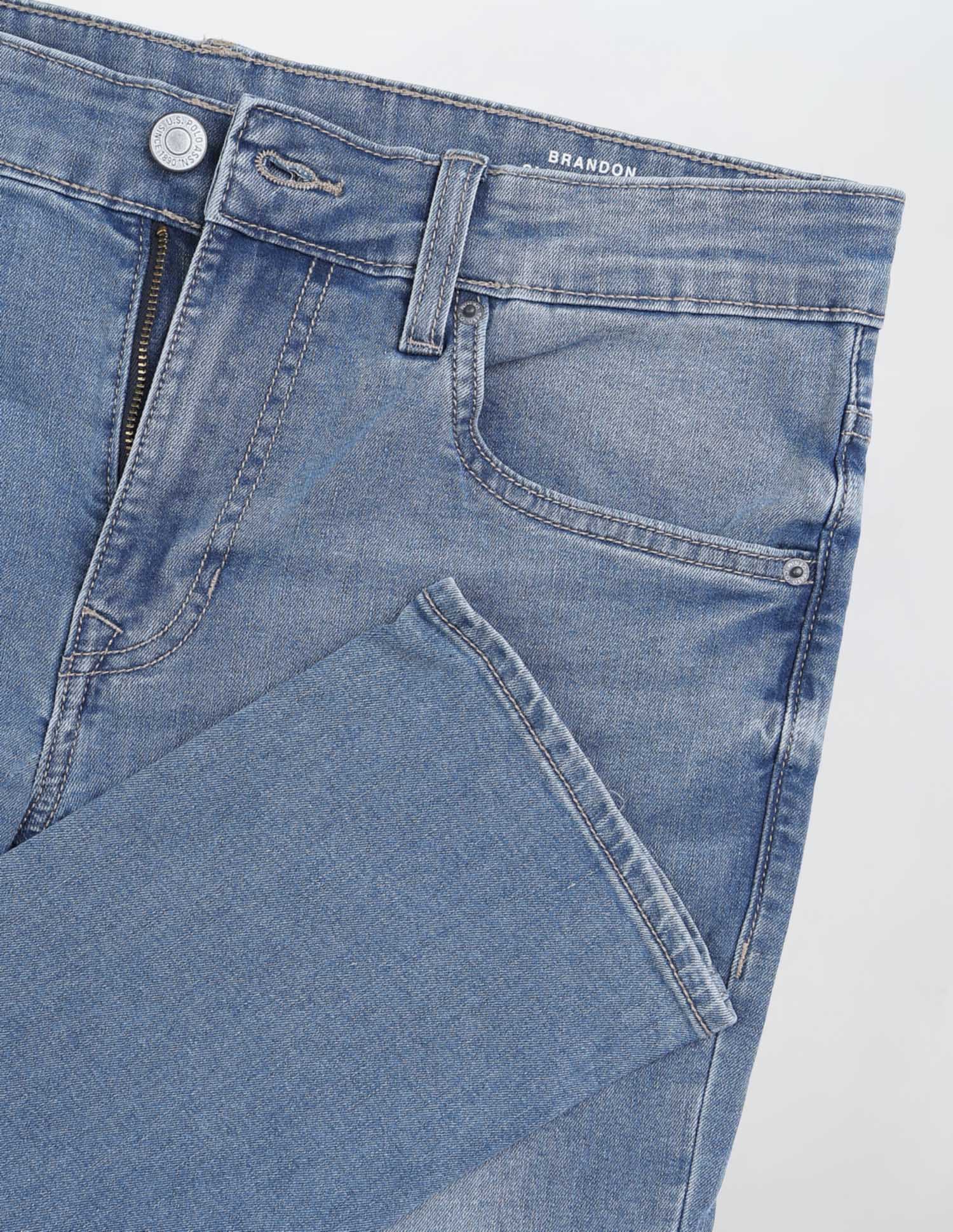 Brandon Slim Tapered Fit Blue Jeans - Image 2