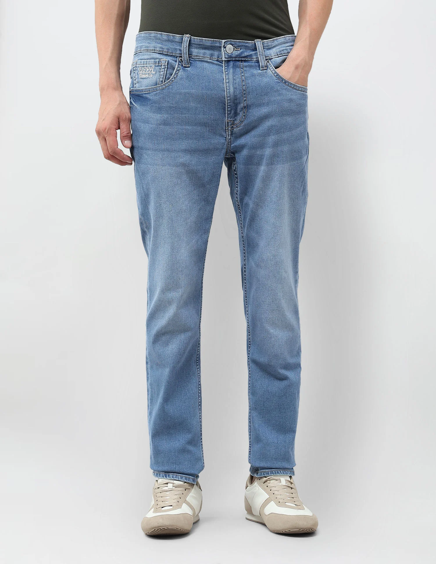 Brandon Slim Tapered Fit Blue Jeans - Image 6