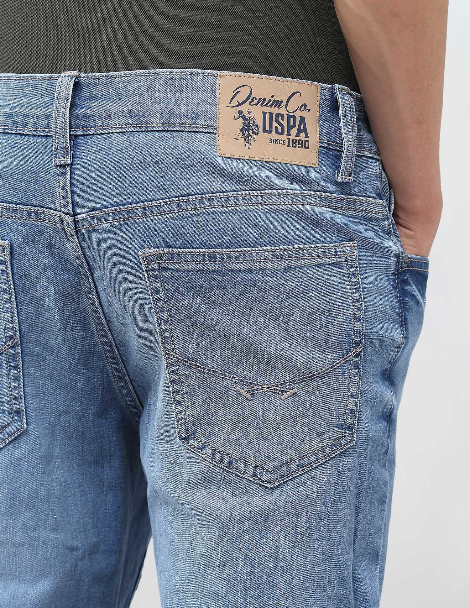 Brandon Slim Tapered Fit Blue Jeans - Image 8