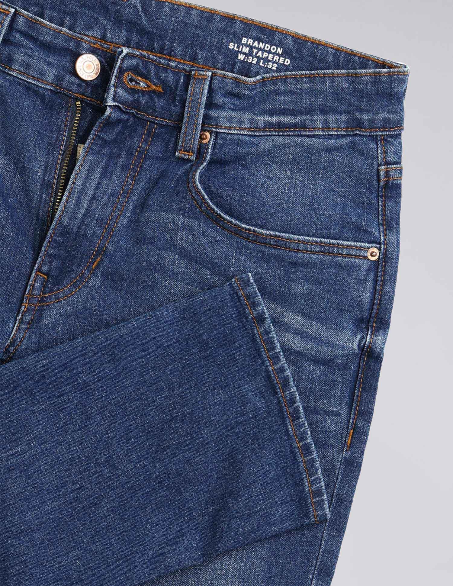 Brandon Slim Tapered Fit Blue Jeans - Image 2