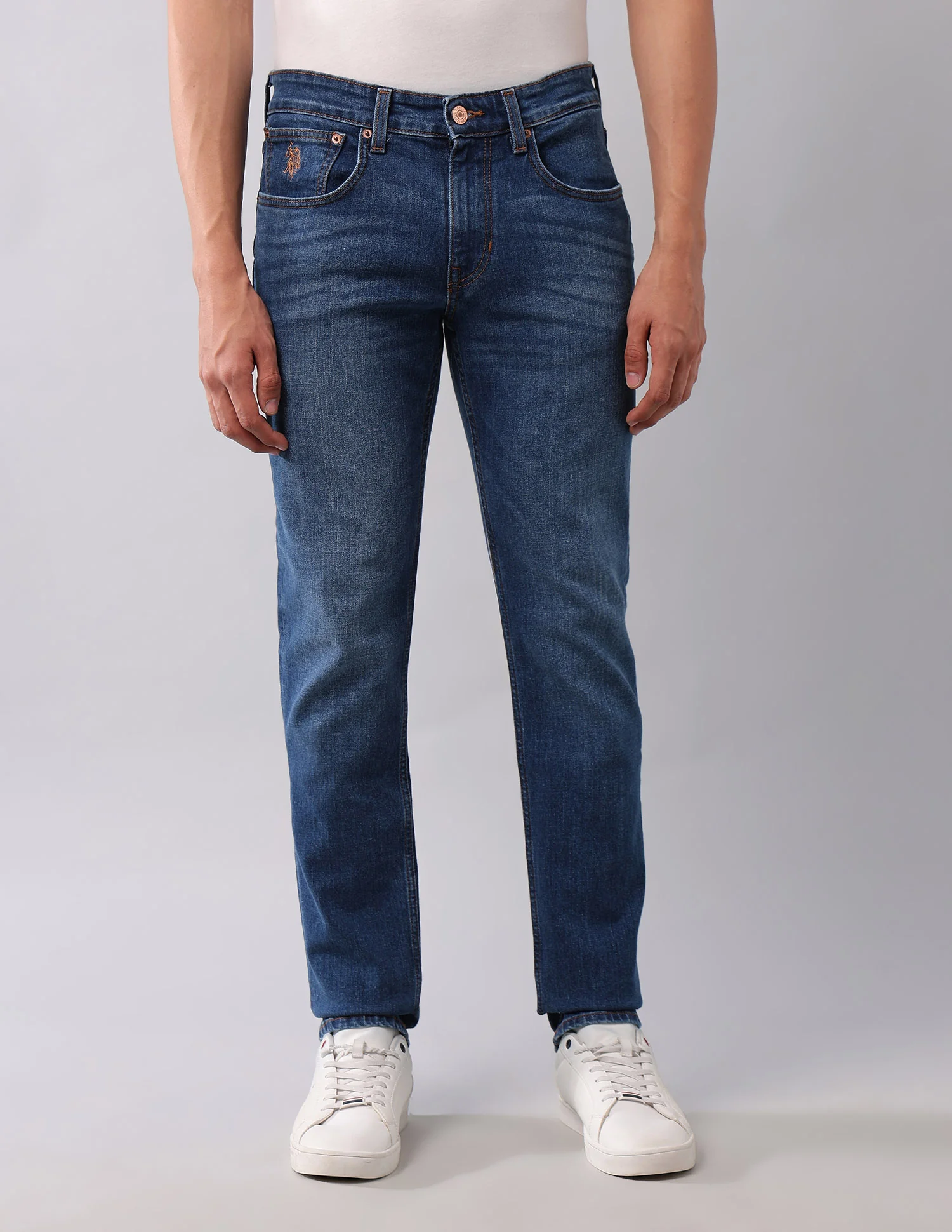 Brandon Slim Tapered Fit Blue Jeans - Image 6